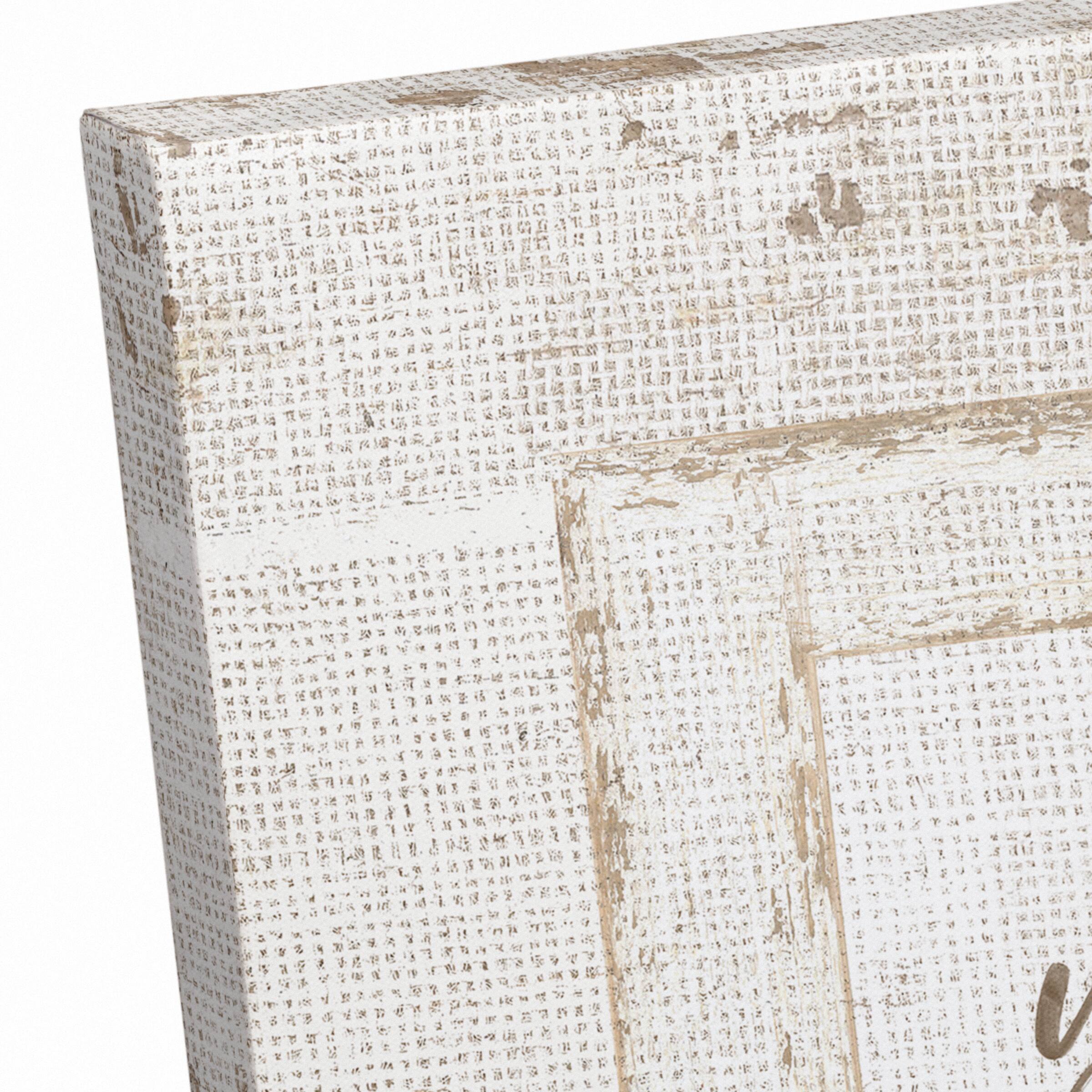 Good Enough Burlap 12" x 12" Canvas Wall Art