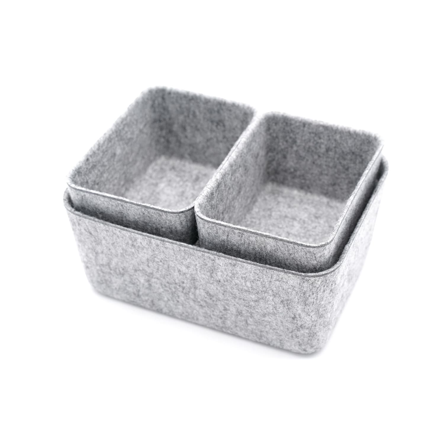 Welaxy Felt 5 Piece Drawer Organizer Bins