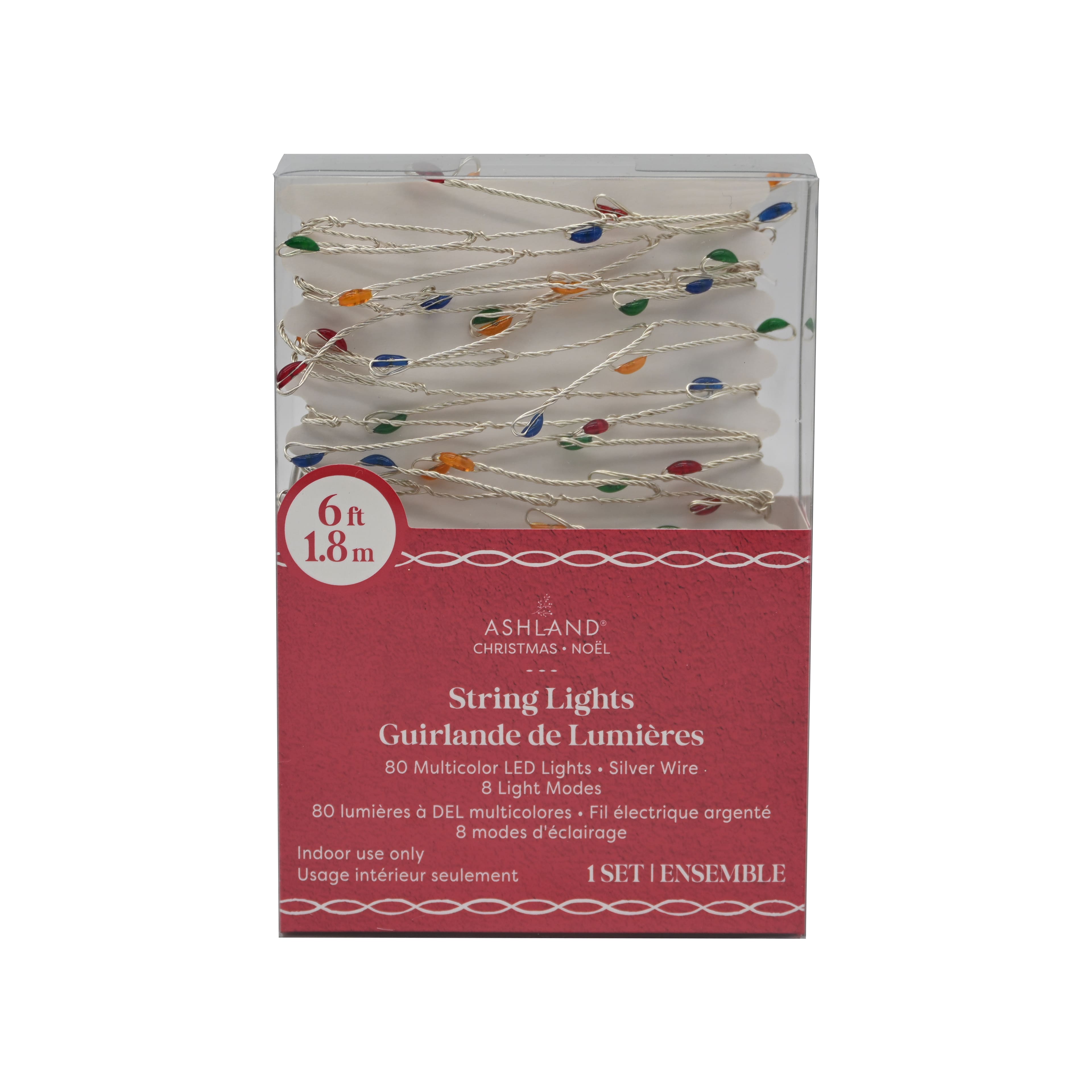 80ct. Multicolor LED Firecracker String Lights on Silver Wire by Ashland&#xAE;