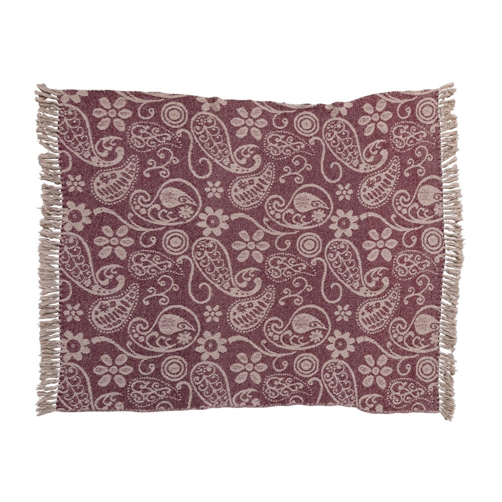 Hello Honey® Paisley Pattern Recycled Cotton Throw Blanket
