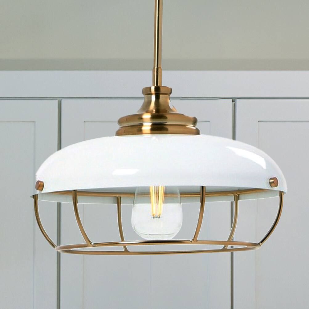 Hello Honey® Robert Stevenson Lighting Presley Caged Dome Metal Ceiling Light
