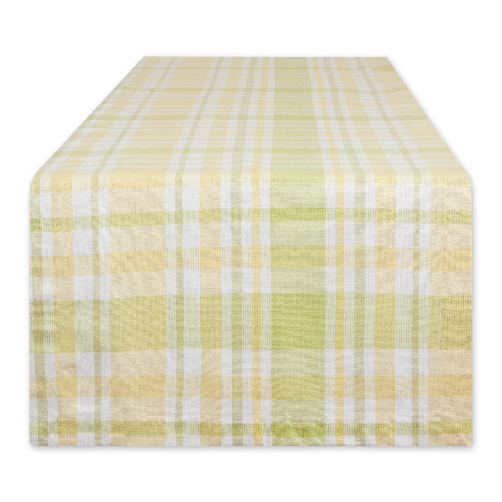 Lemon Bliss Plaid Table Runner 14" x 108"