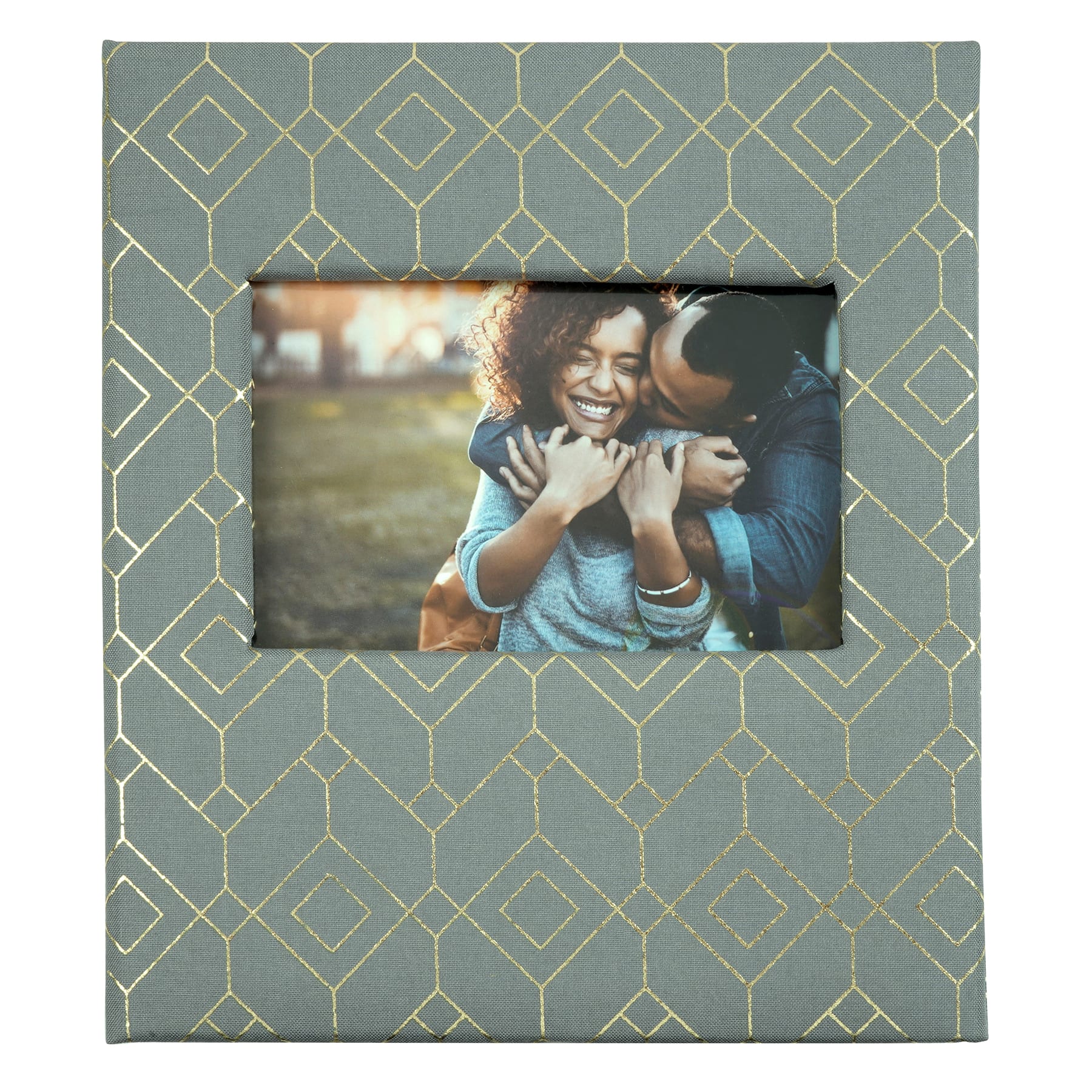 6 Pack: Gray Geometric 2-Up Photo Album by Recollections™