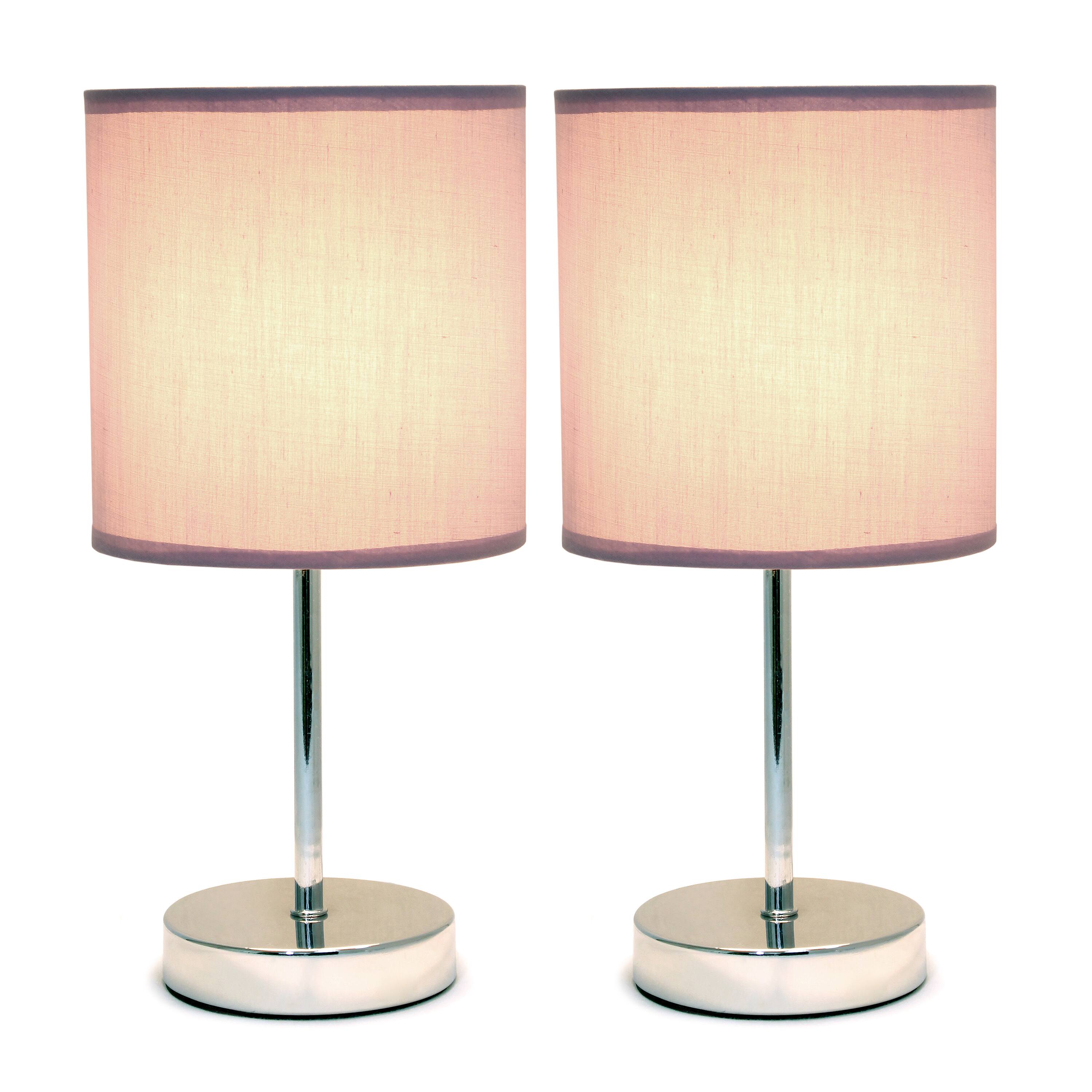 Simple Designs Chrome Mini Table Lamp