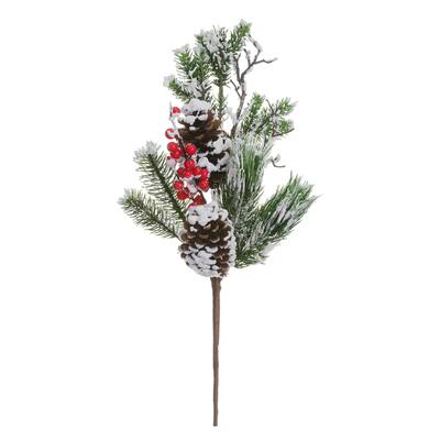 24 Pack: Snowed Berry, Pinecone & Pine Spray | Floral Stems | Michaels