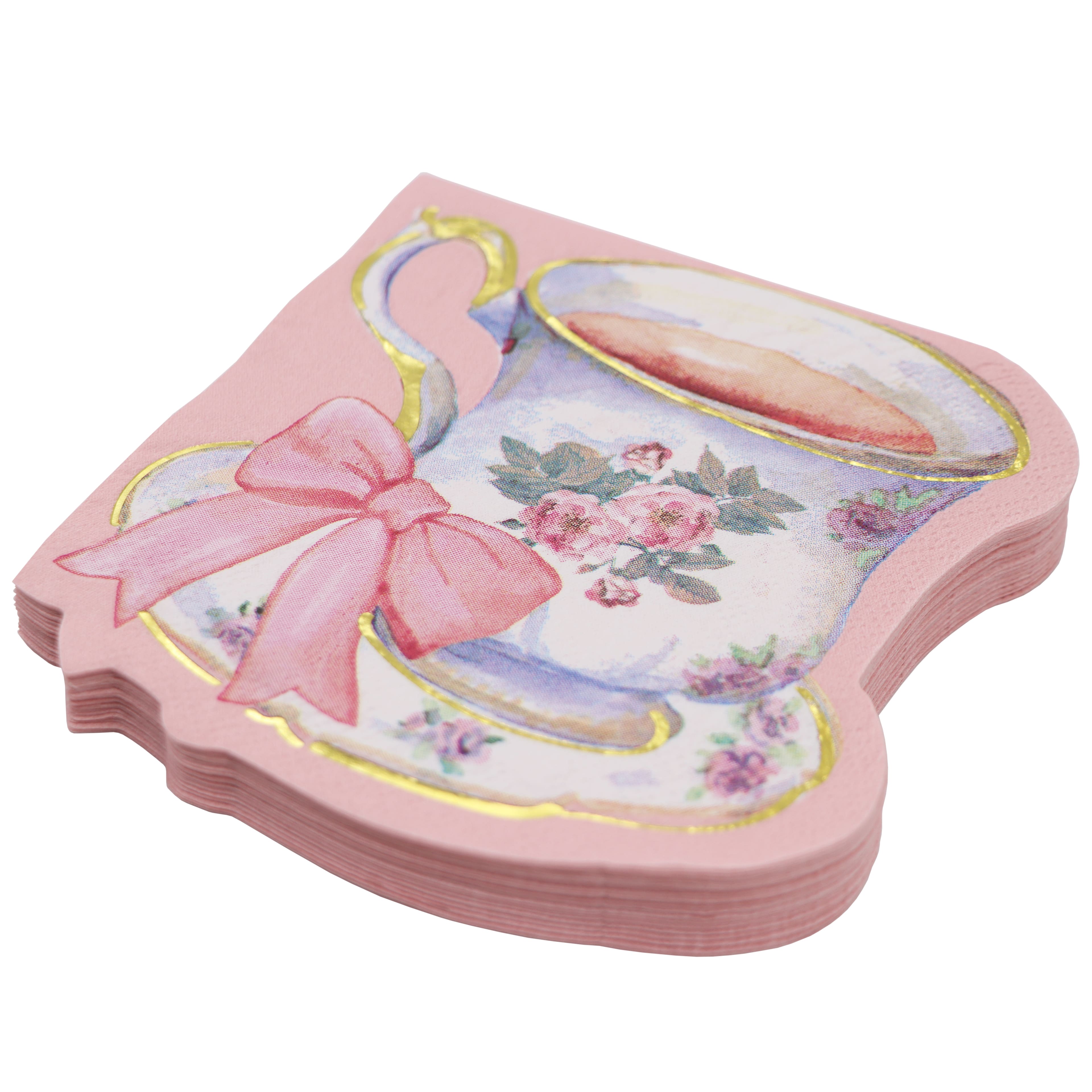 Pink Teacup Beverage Napkins, 20ct. by Ashland&#xAE;