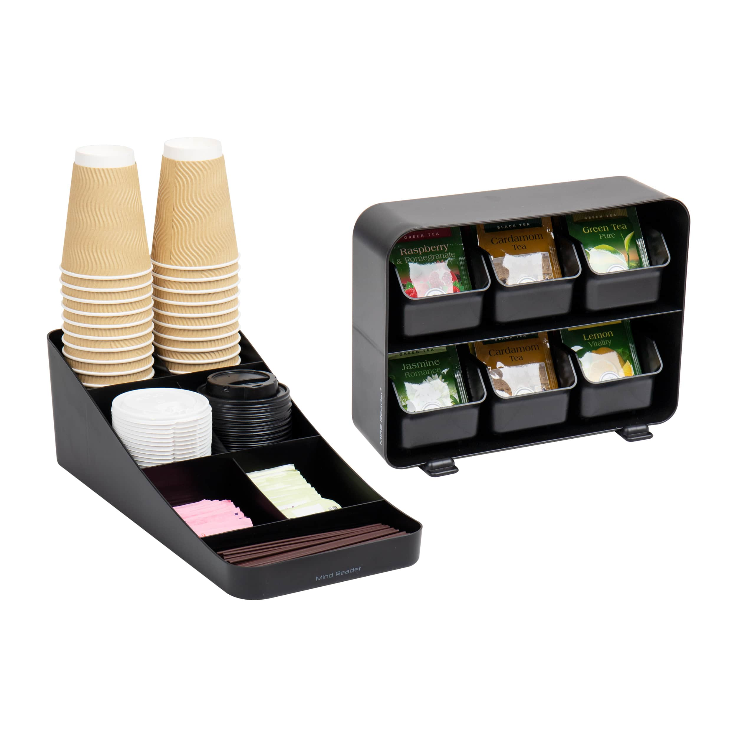 Mind Reader Anchor Collection 11 Compartment Coffee Condiment