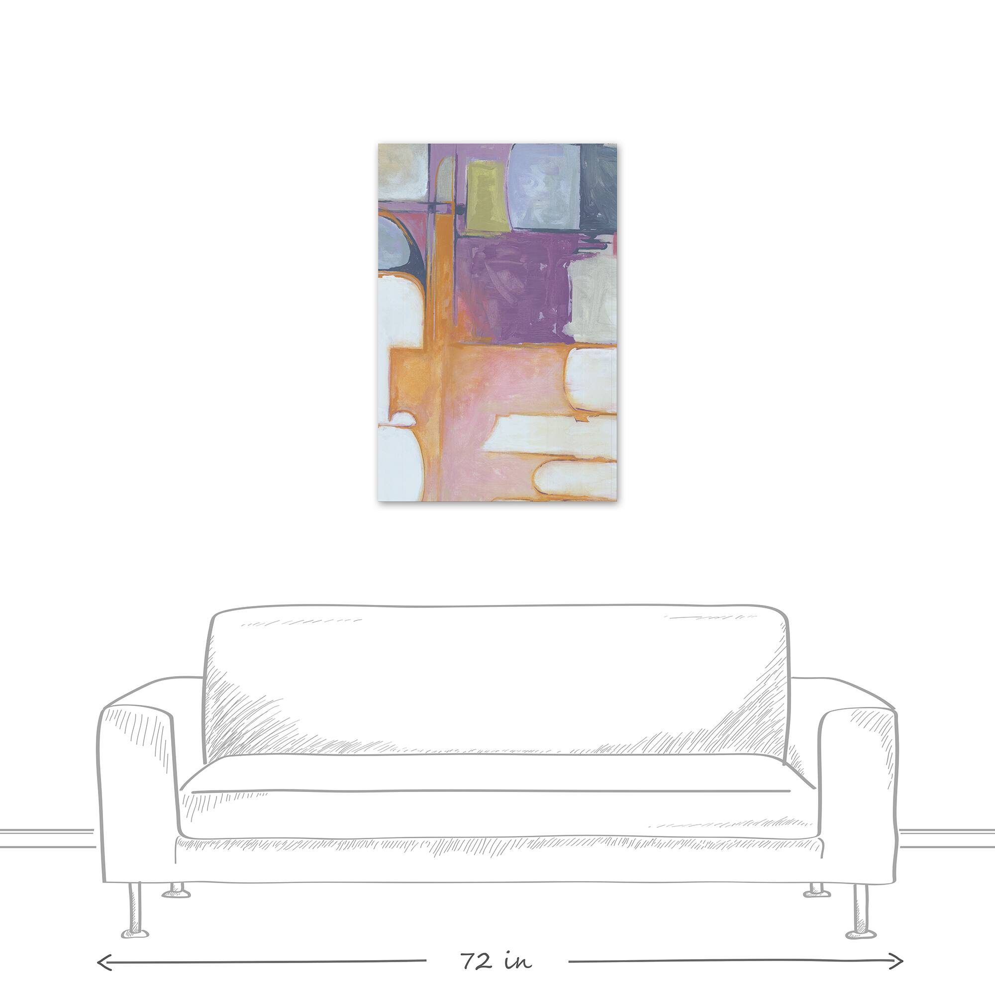 Colorful Cool Blocks 24&#x22; x 36&#x22; Canvas Wall Art