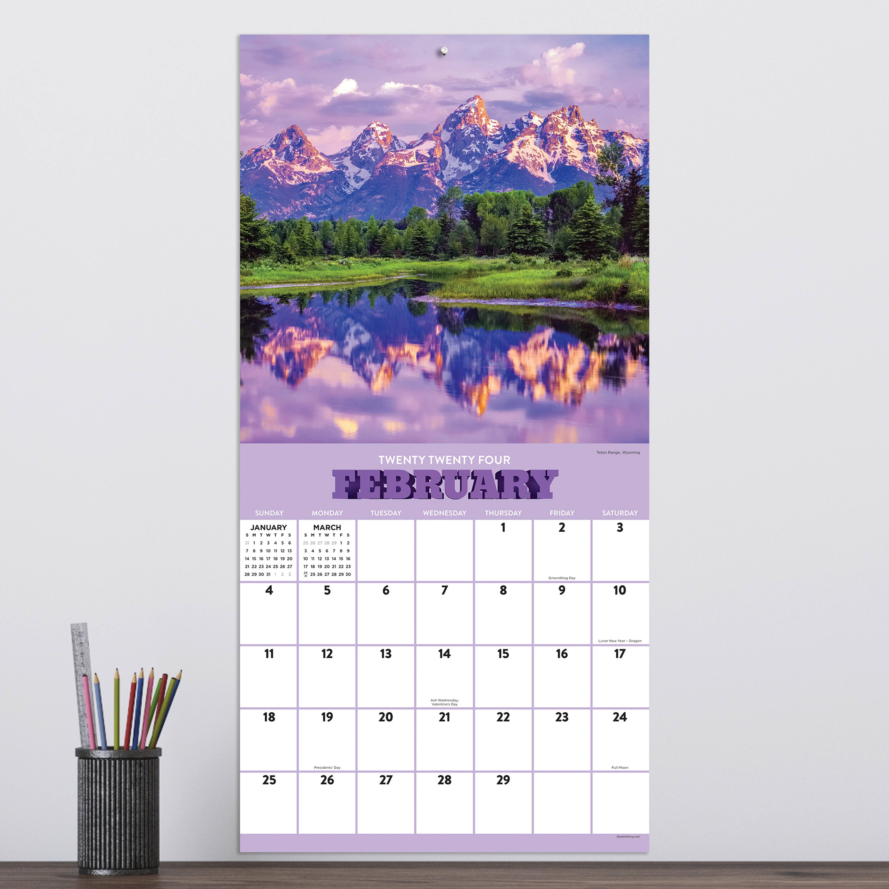 TF Publishing Mountains Wall Calendar