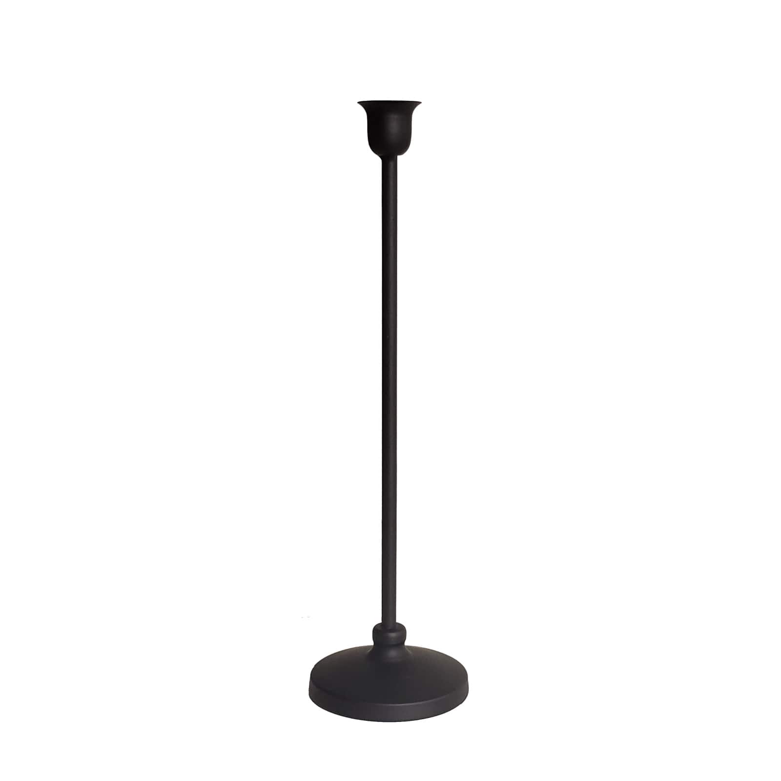 6 Pack: 12.6" Black Metal Candle Holder by Ashland®