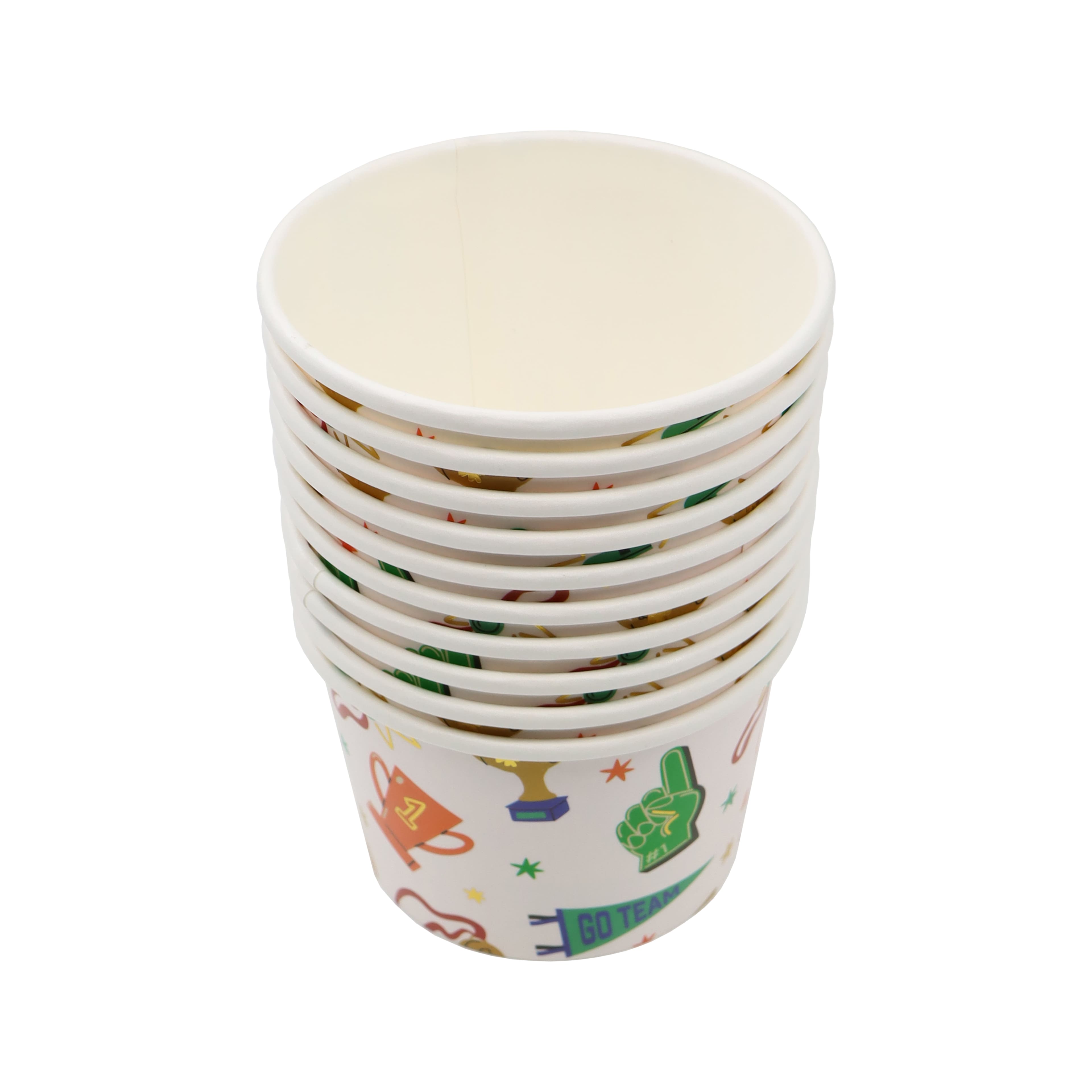 8oz. Team Spirit Paper Snack Cups, 10ct. by Celebrate It&#x2122;