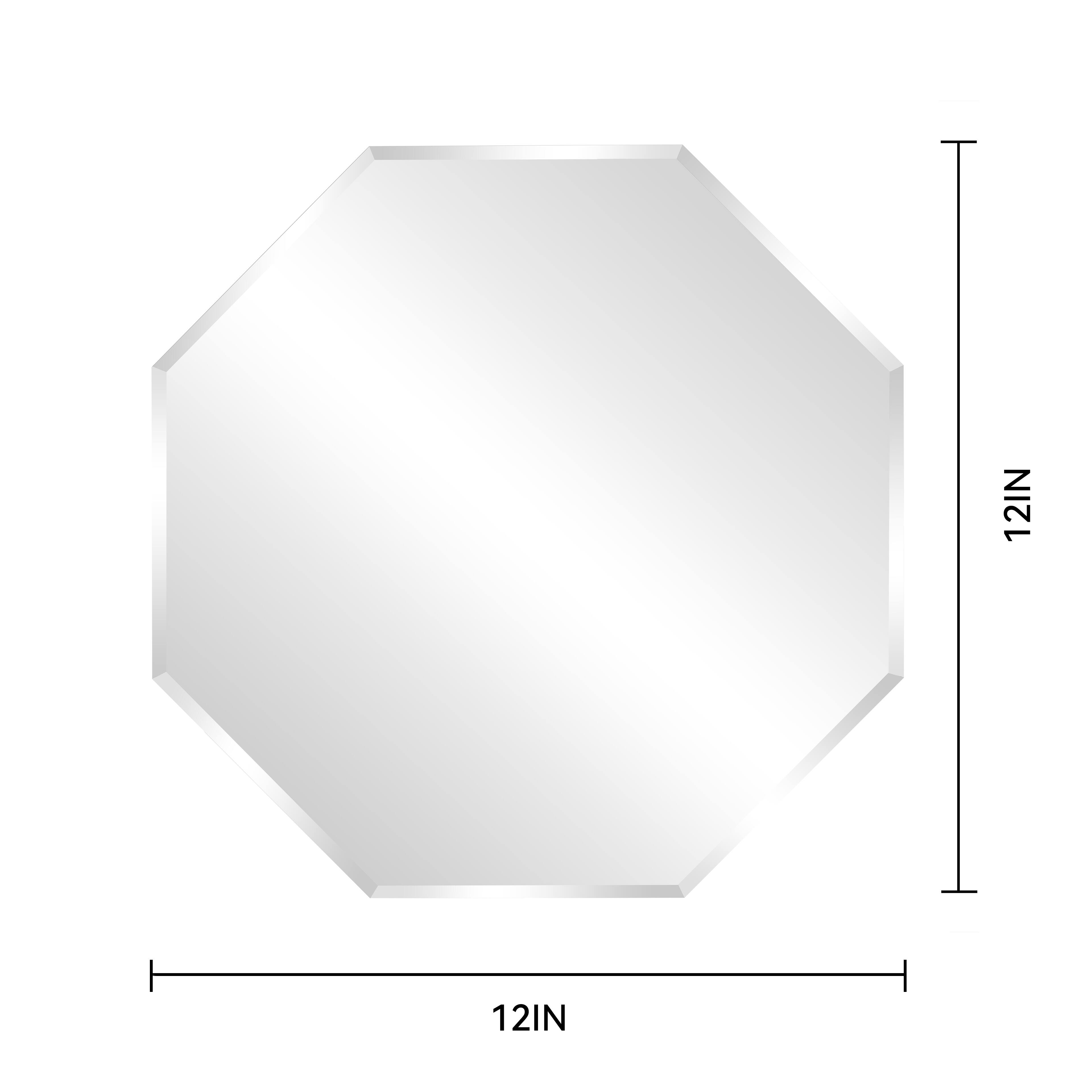 12" Beveled Octagon Glass Mirror by Make Market®