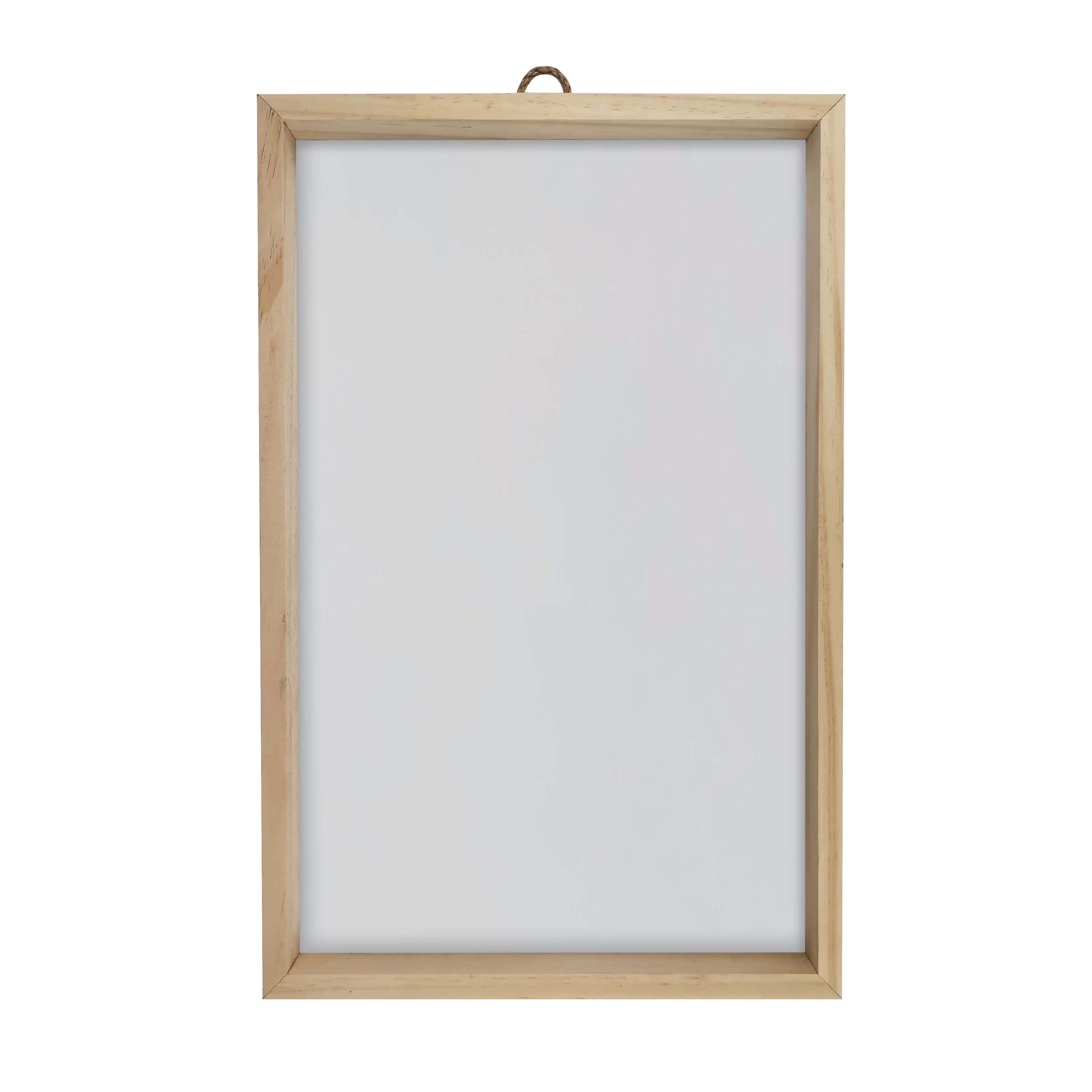 6 Pack: 11" x 17" White Plaque with Unfinished Frame by Make Market®