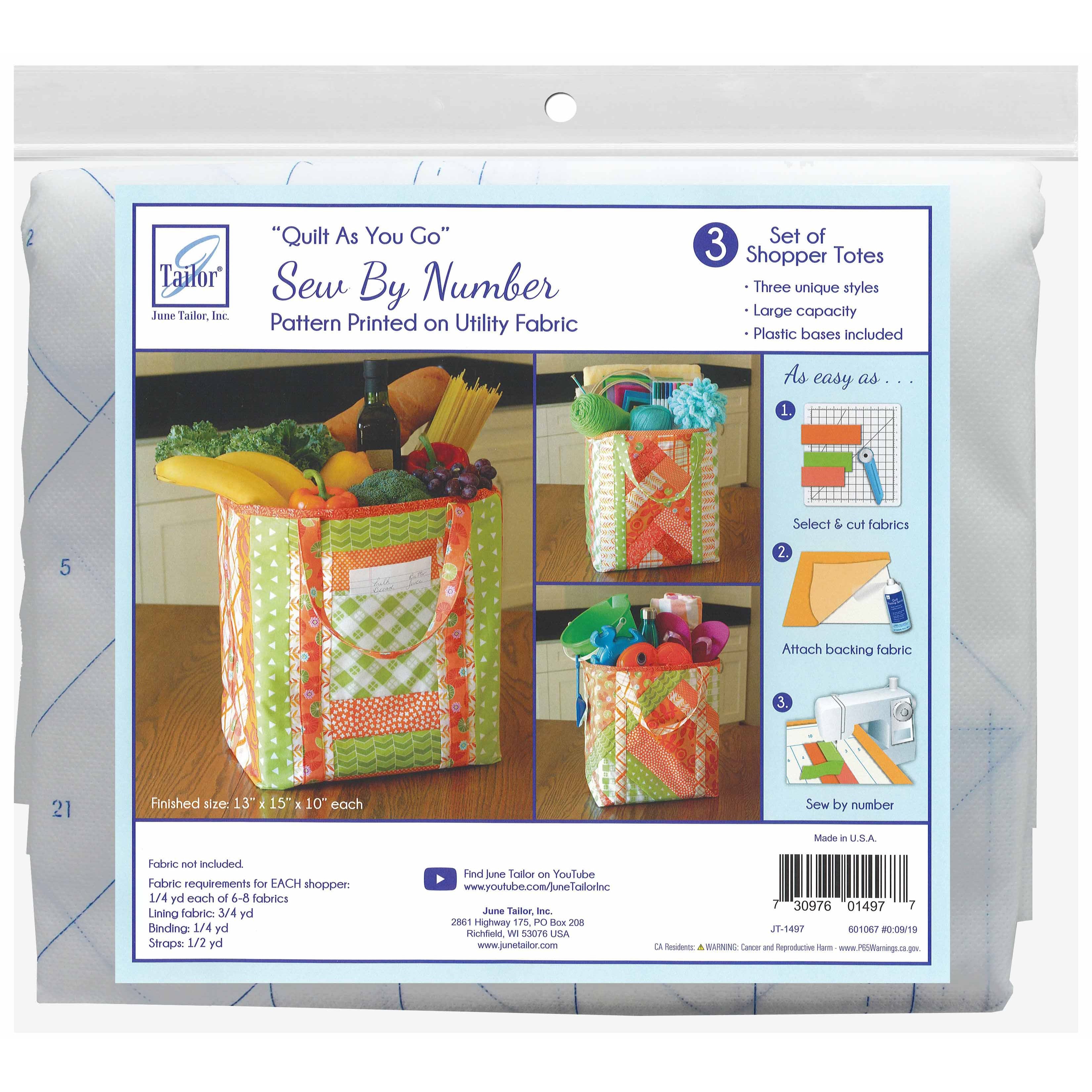 June Tailor® Quilt As You Go Shopper Totes Set Quilting Kits Michaels