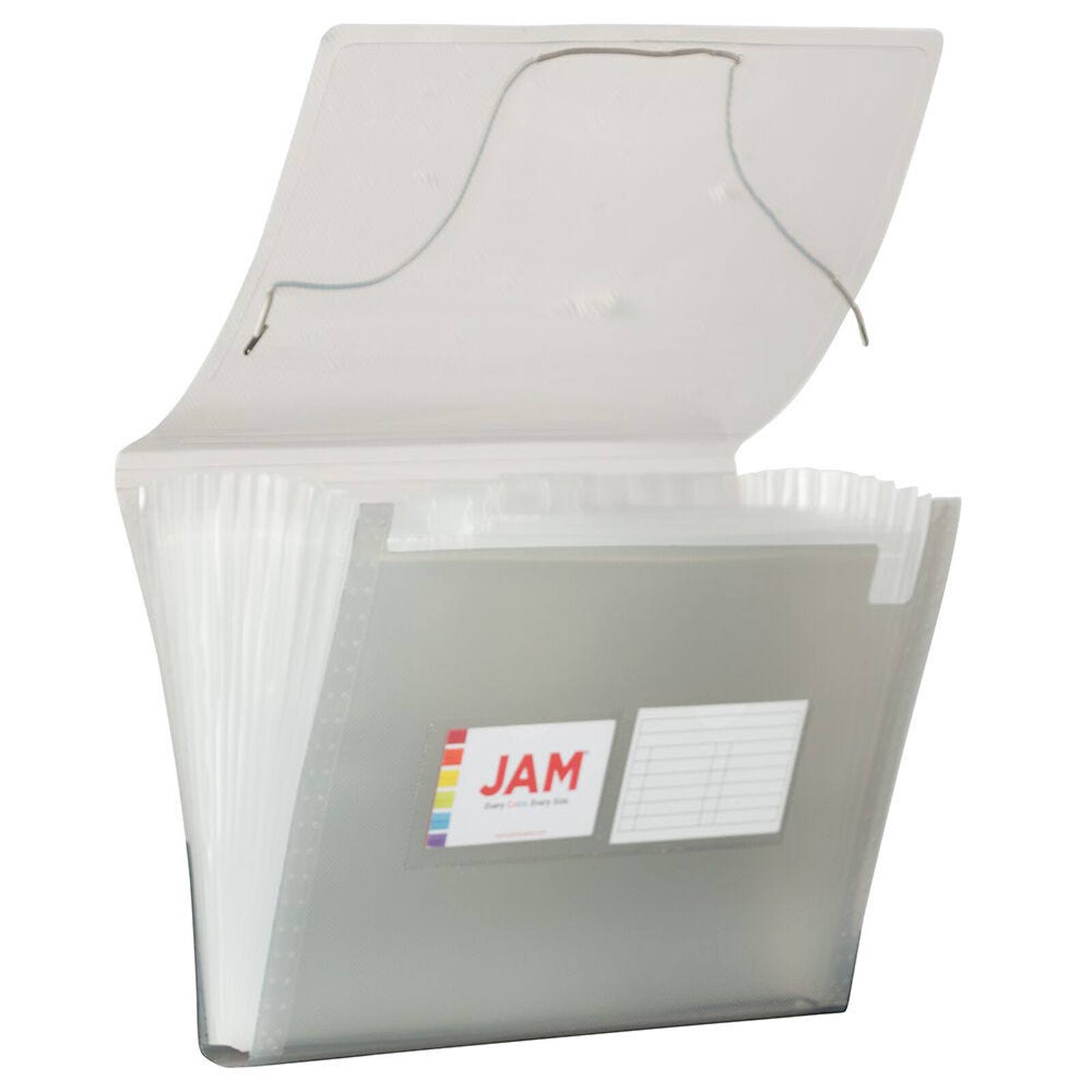 JAM Paper 9" x 13" 13-Pocket Expanding File, 2ct.