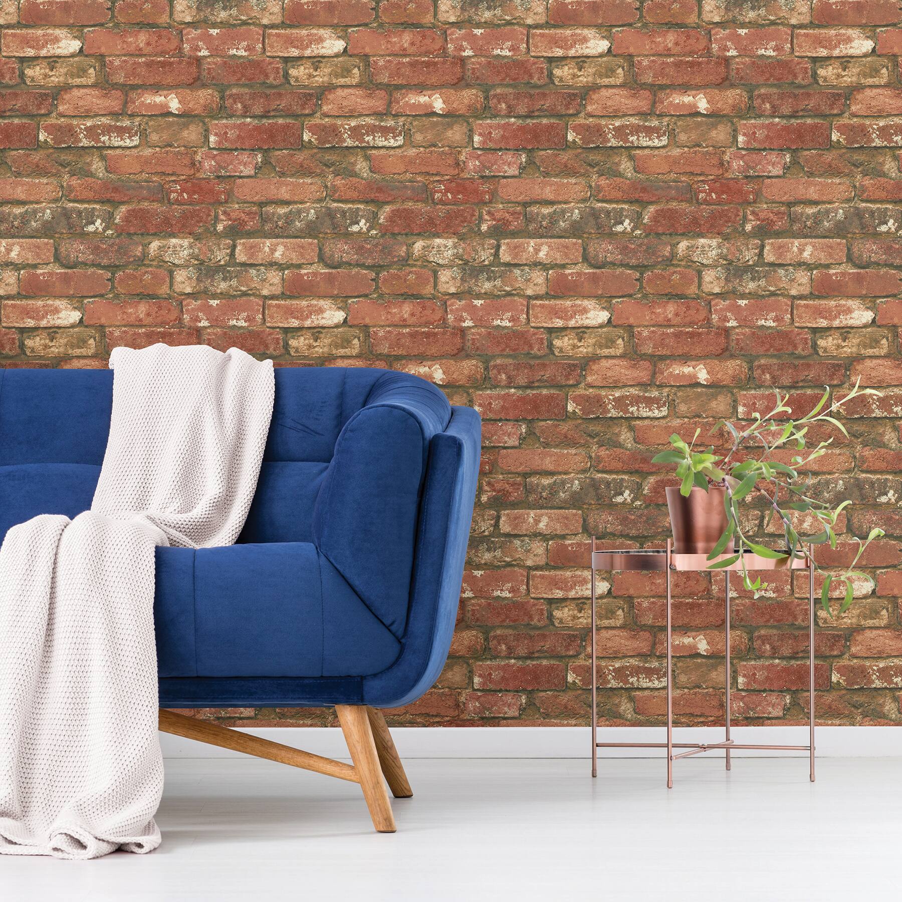 NuWallpaper West End Brick Peel & Stick Wallpaper