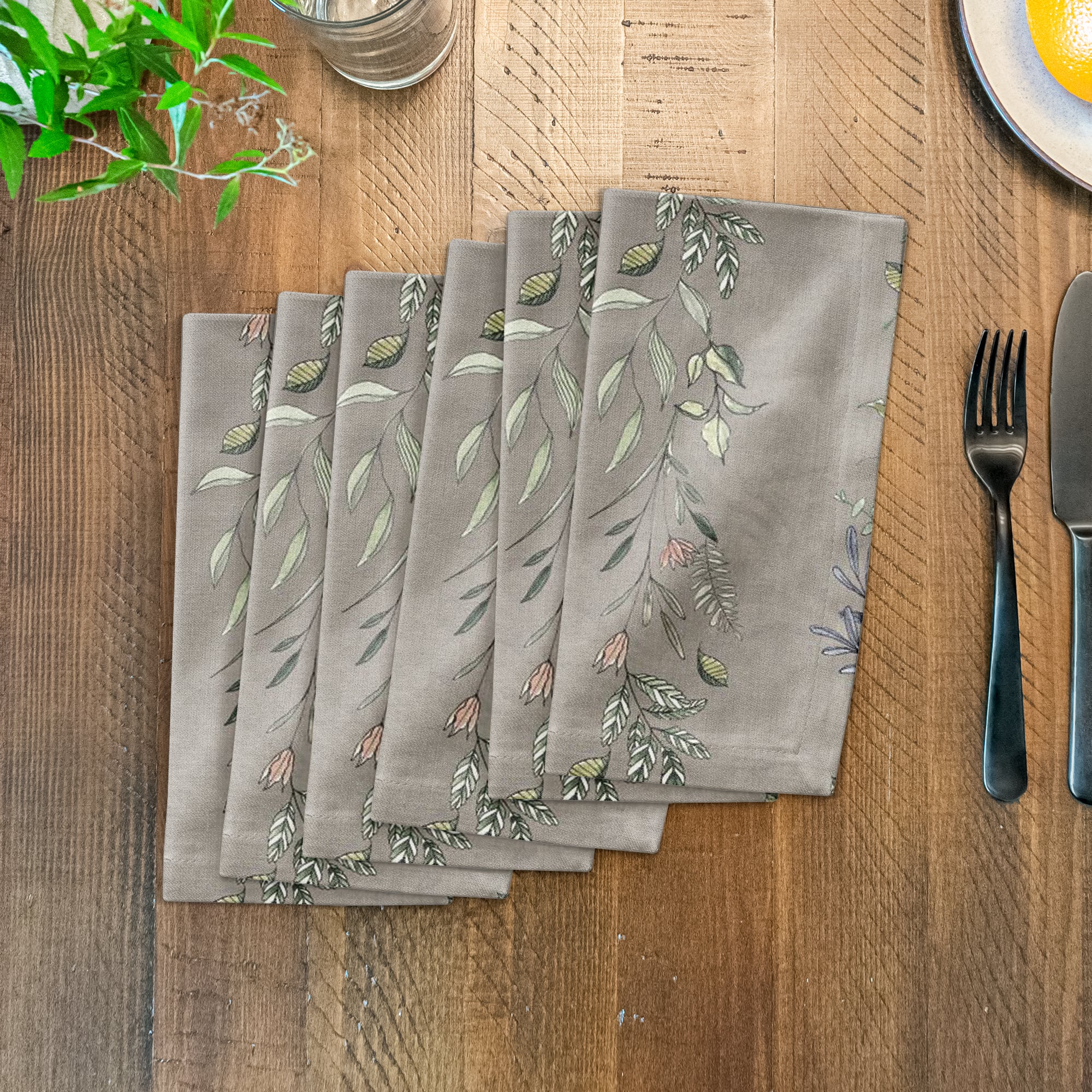 Vines Cotton Twill Napkin