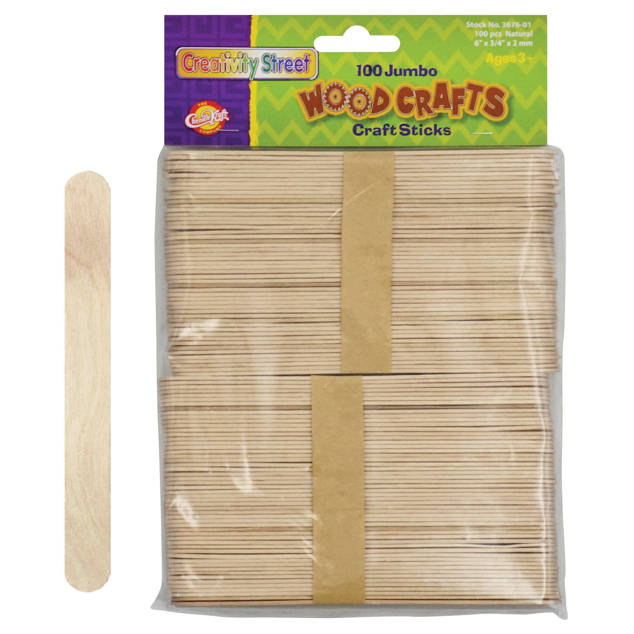 Creativity Street® Jumbo Craft Sticks, 12 Packs of 100