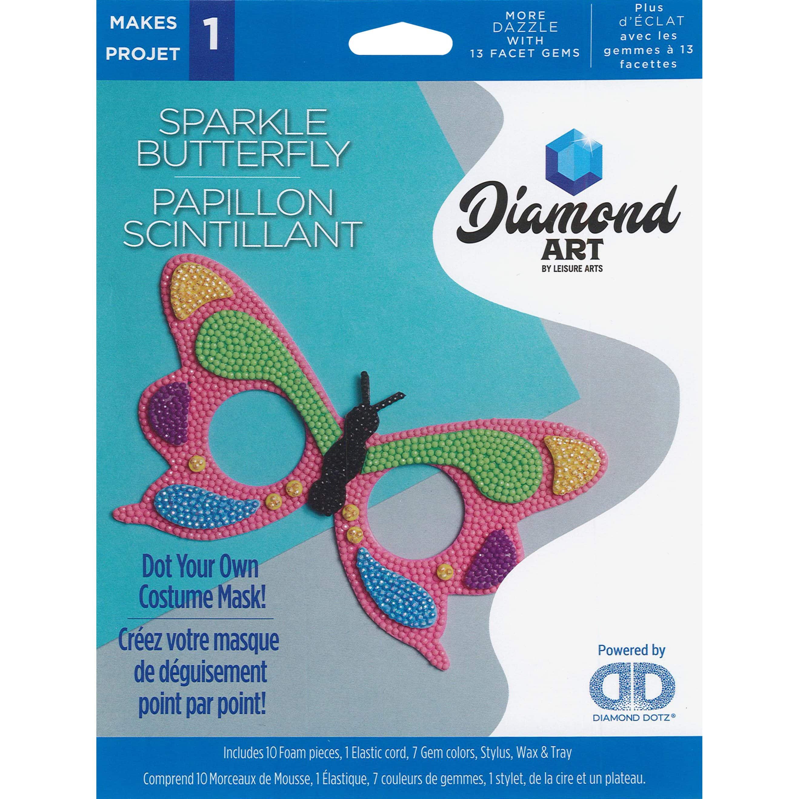 Diamond Art Butterfly Costume Foam Mask Kit
