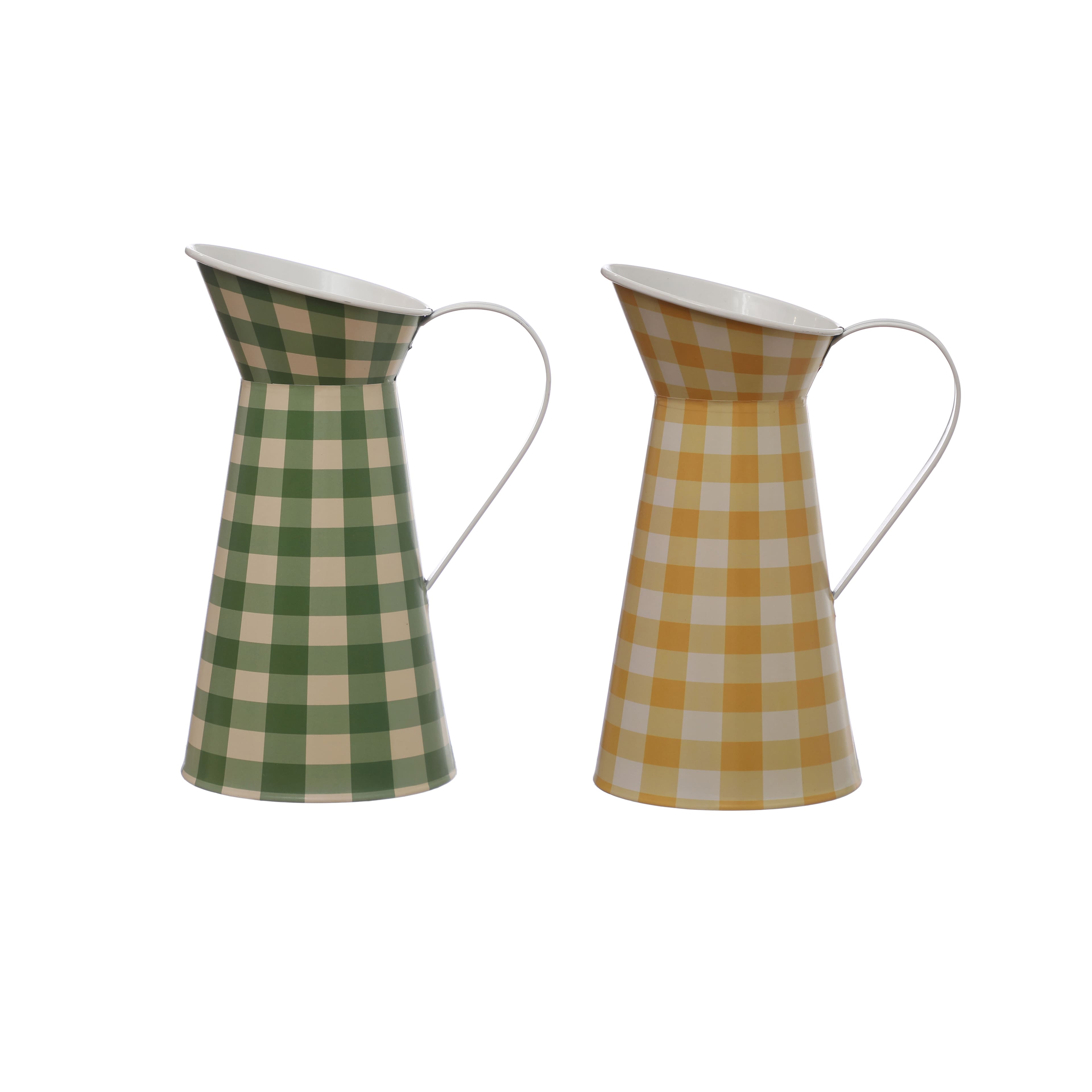 Assorted 10.5&#x22; Plaid Pitcher Decorative Container, 1pc. by Ashland&#xAE;