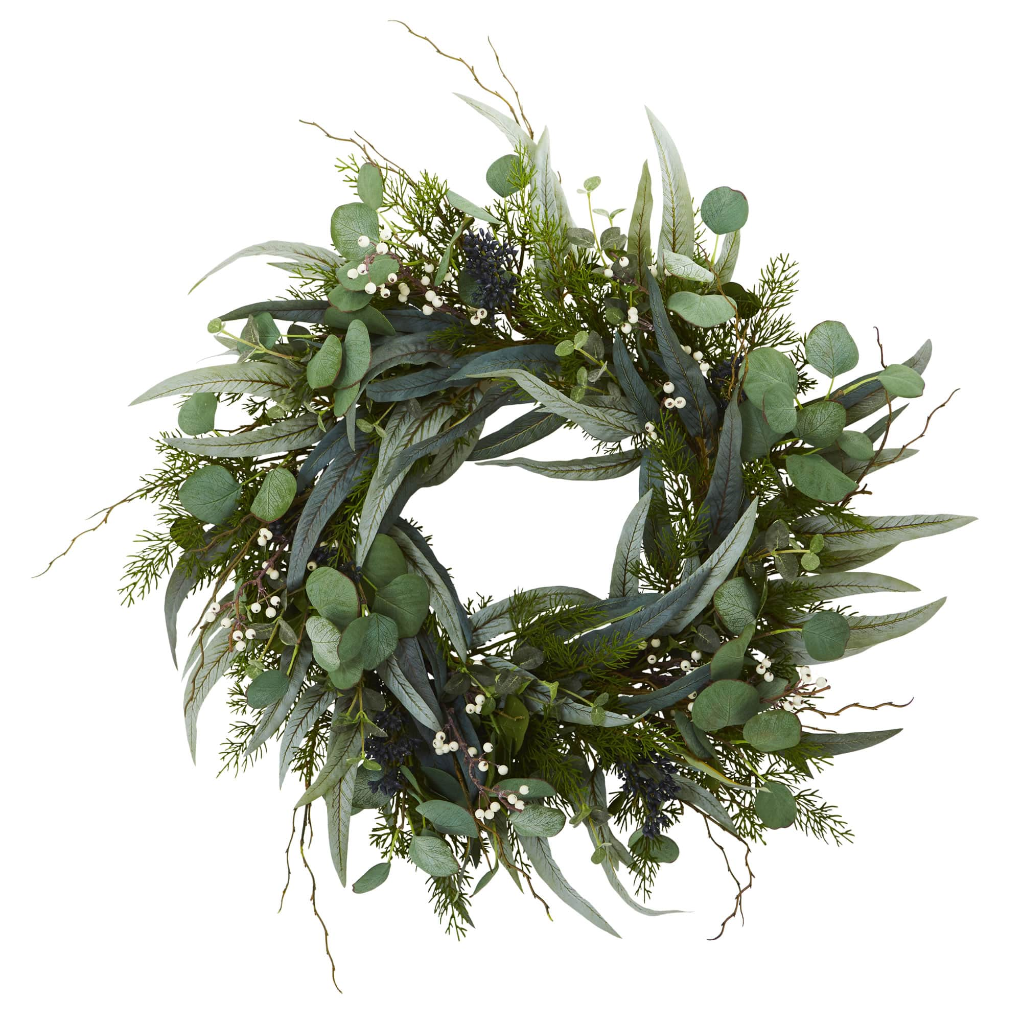 24&#x27;&#x27; Eucalyptus &#x26; Mixed Greens Wreath