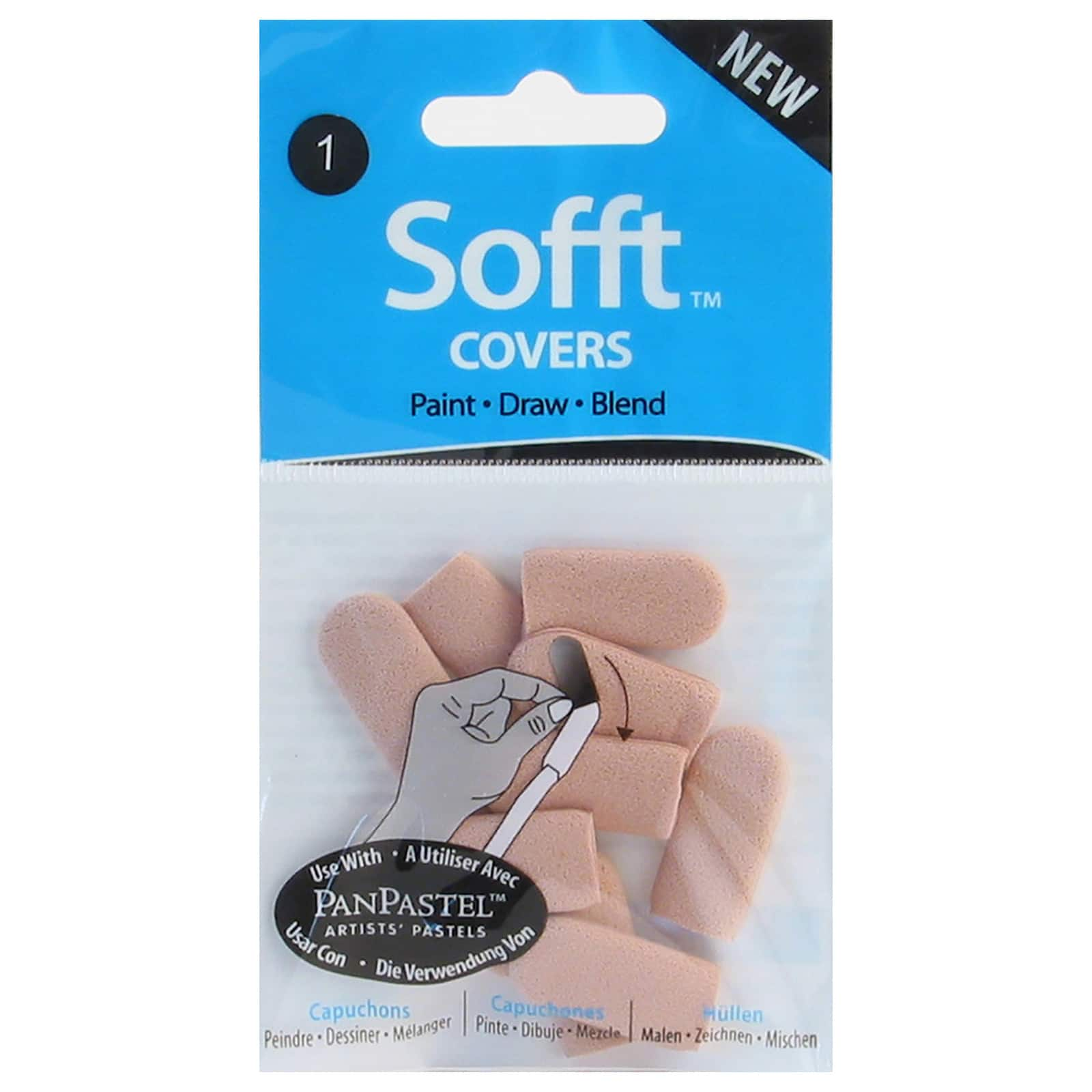 Colorfin Sofft&#x2122; Tools No. 1 Round Covers, 10ct.