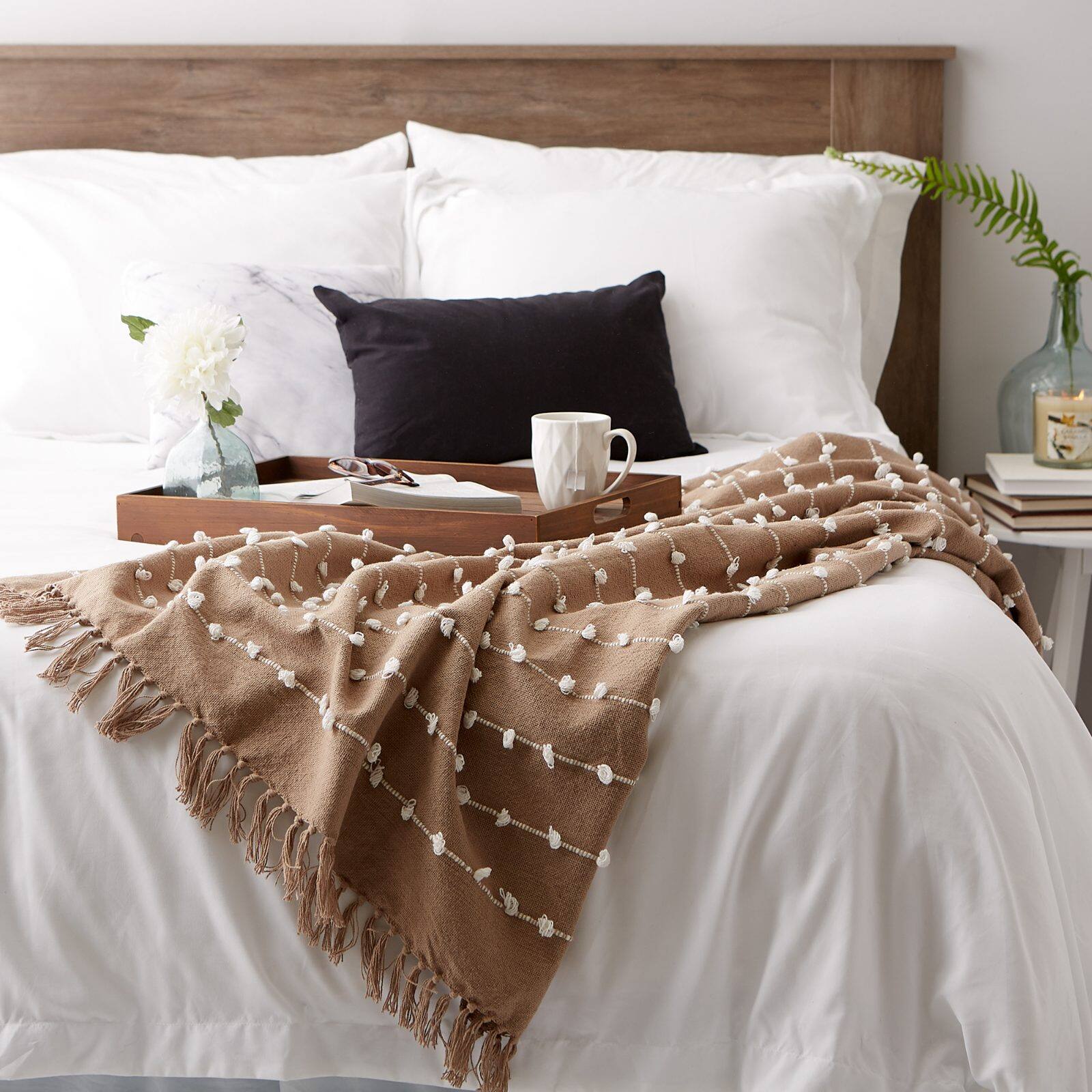 DII® Stone Woven Loop Throw