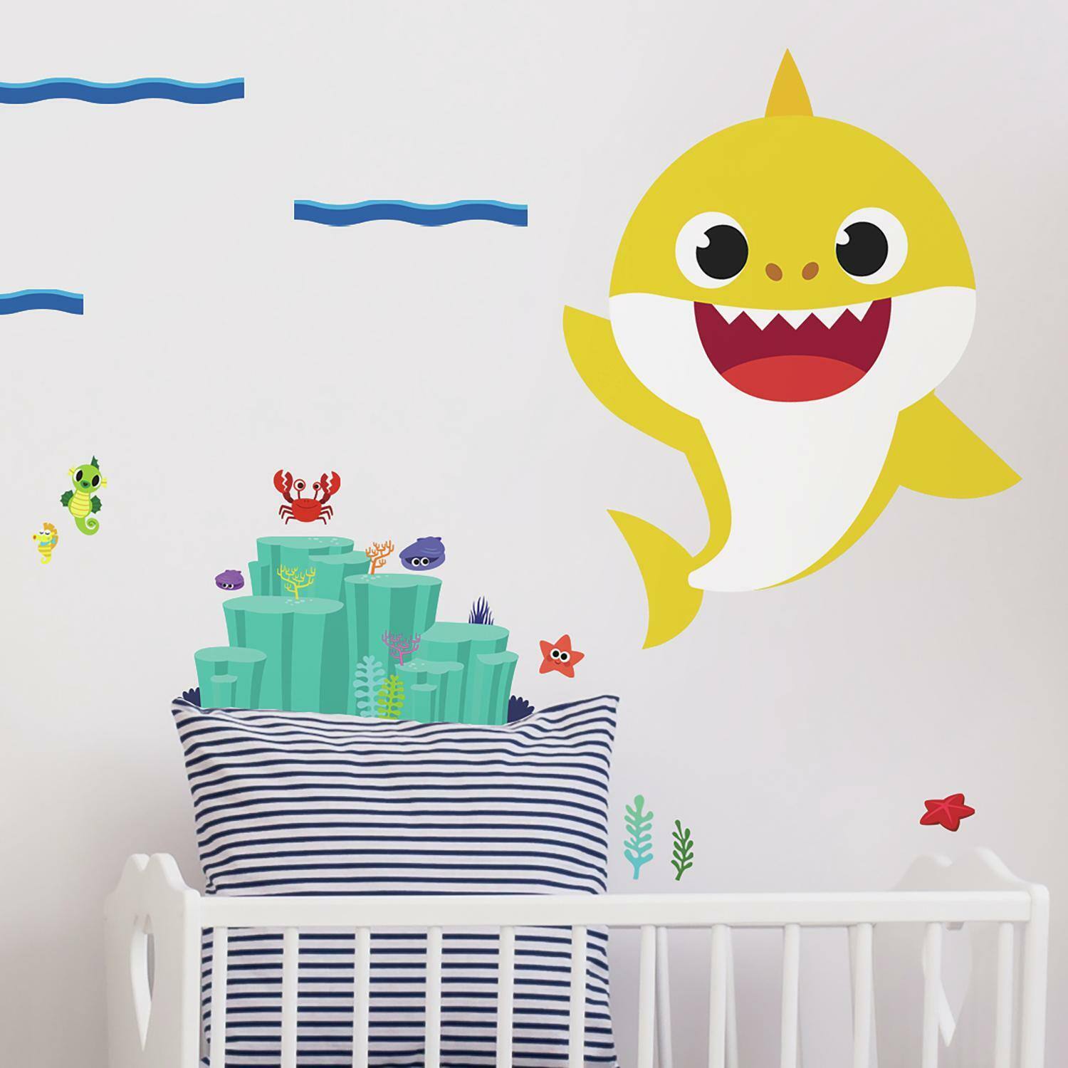 RoomMates Baby Shark Peel & Stick Giant Wall Decals