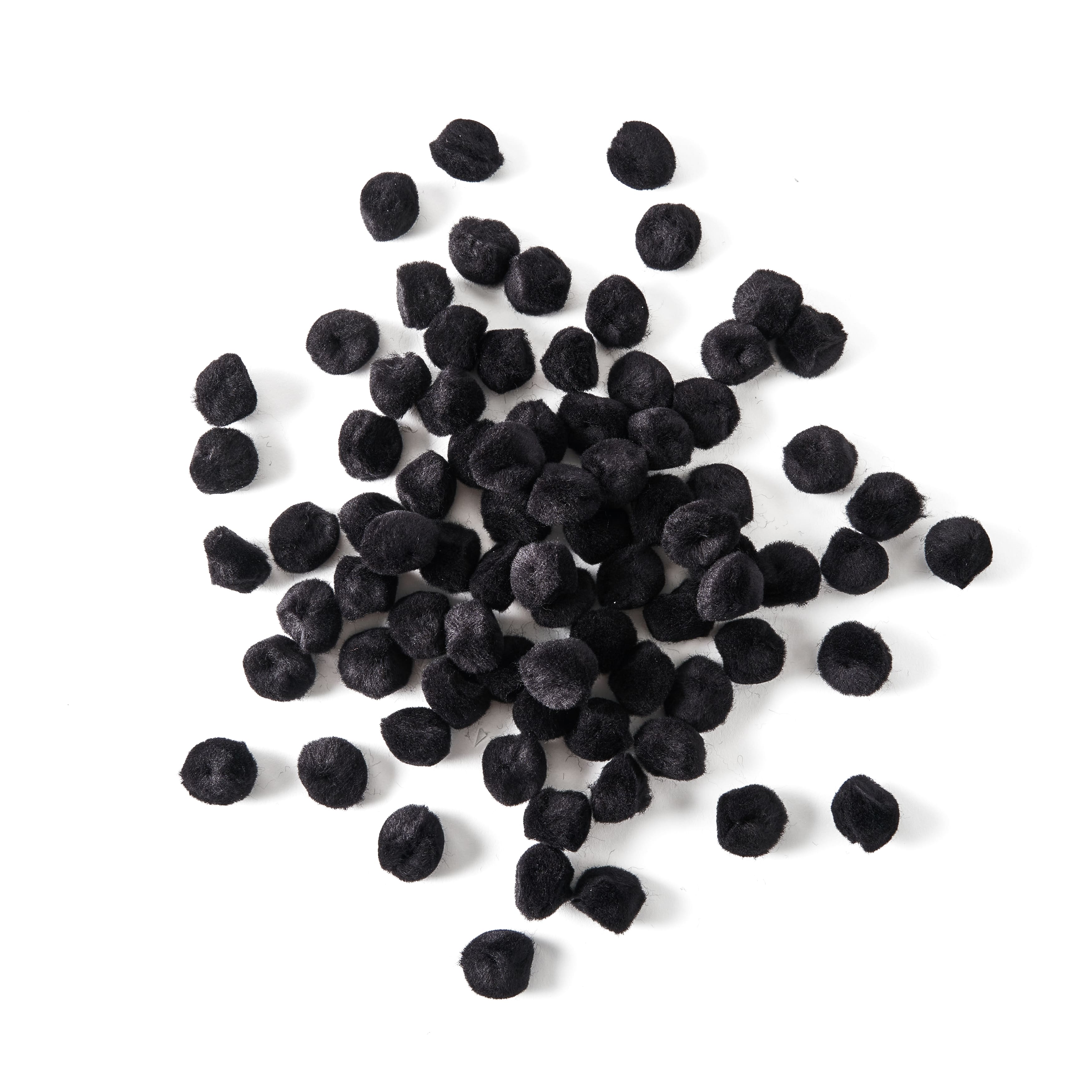 12 Packs: 80 ct. (960 total) 1&#x22; Black Pom Poms Value Pack by Creatology&#x2122;