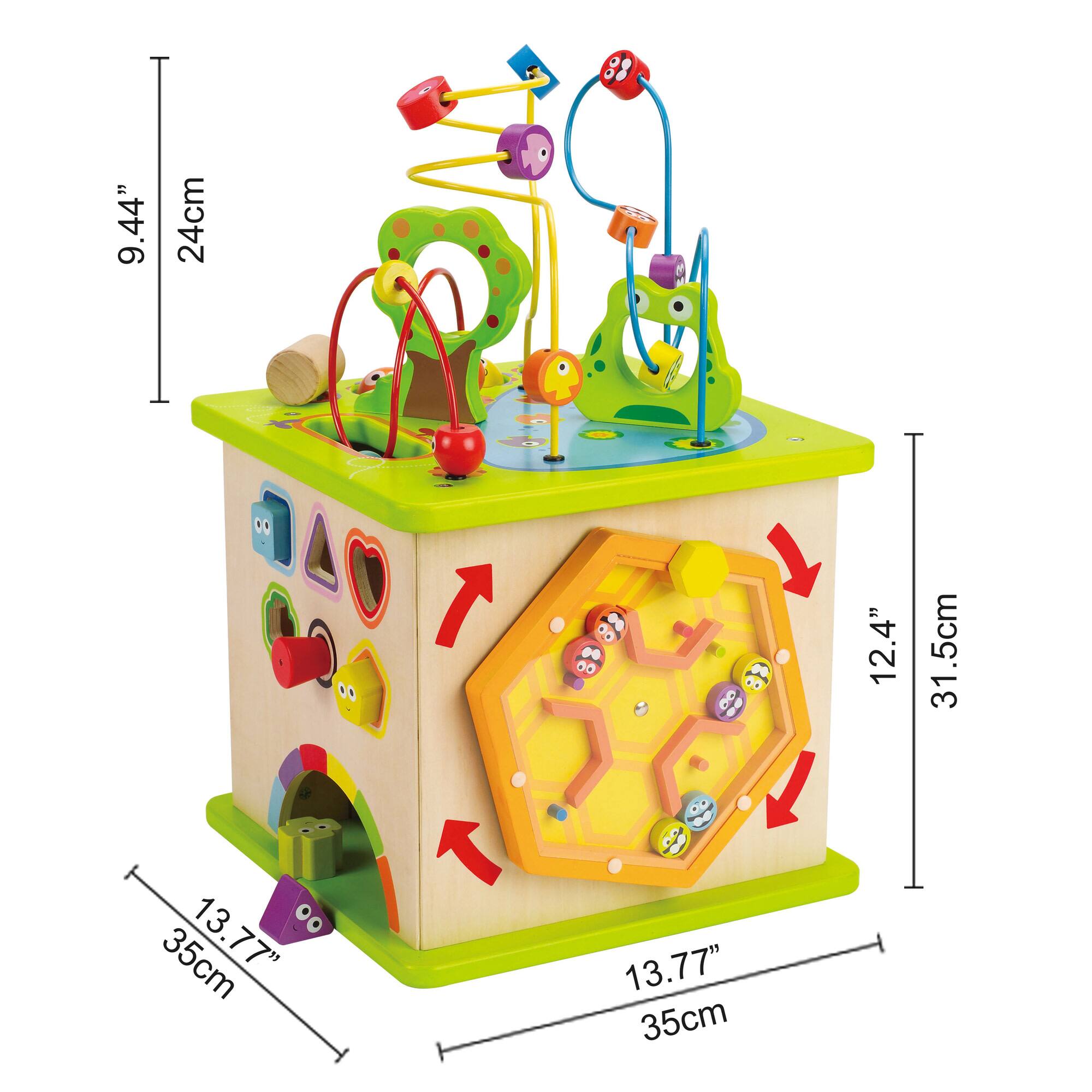 Hape Country Critters Wooded 5-Sided Play Cube