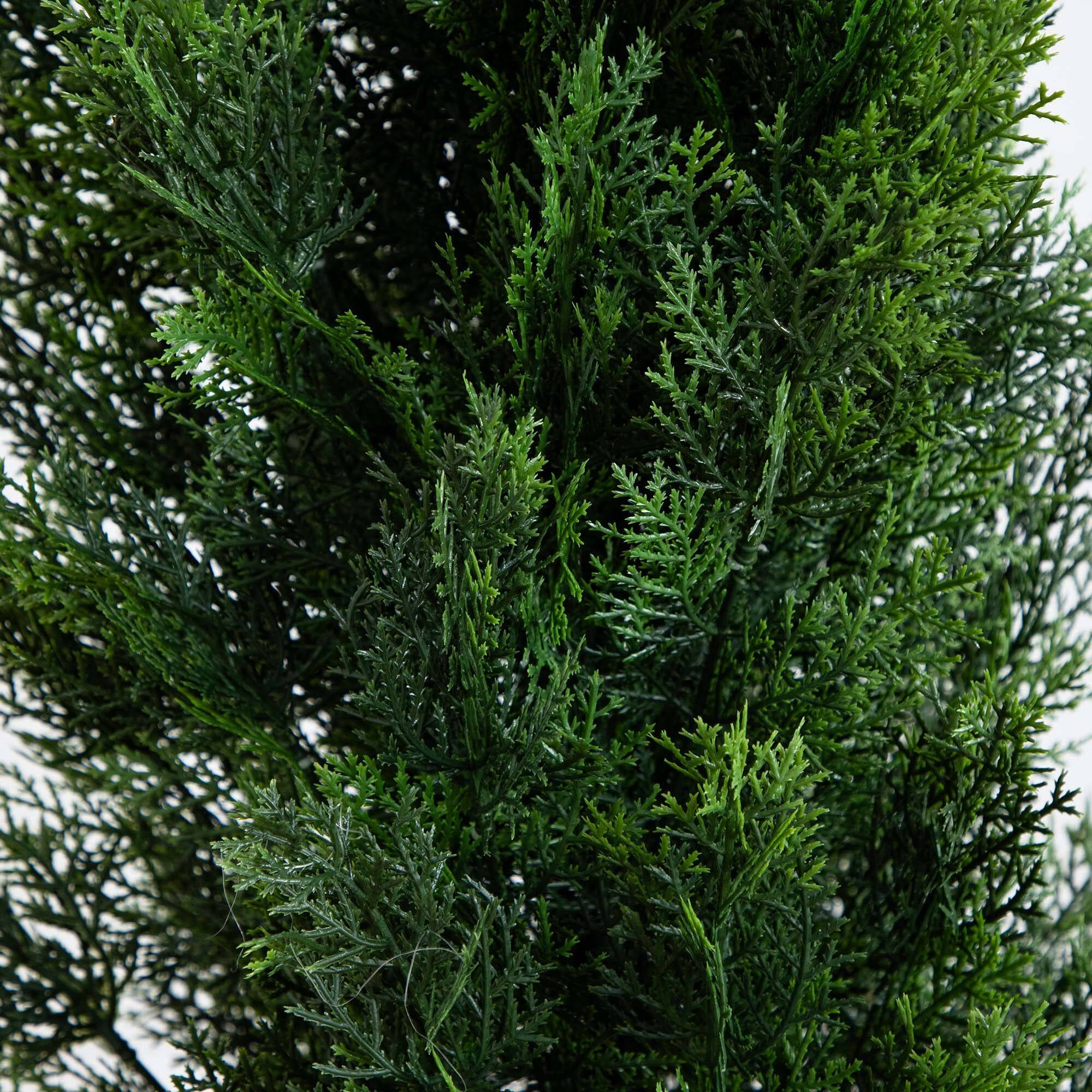 10ft. Potted Green UV Resistant Artificial Cedar Pine Tree
