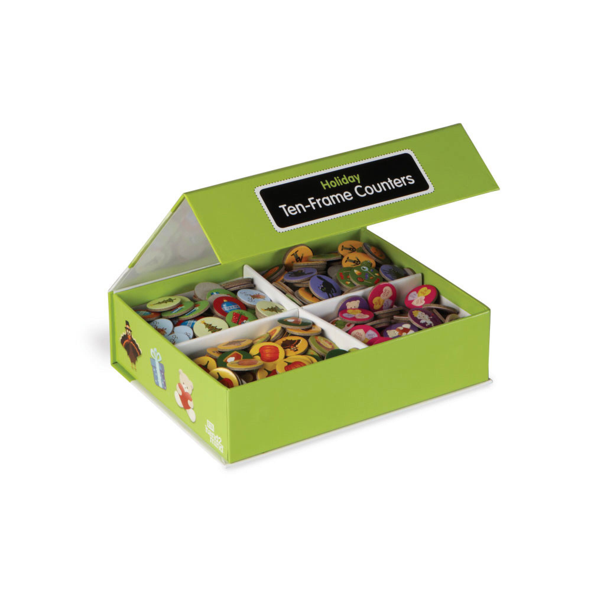 hand2mind® Holiday Ten-Frame Counters
