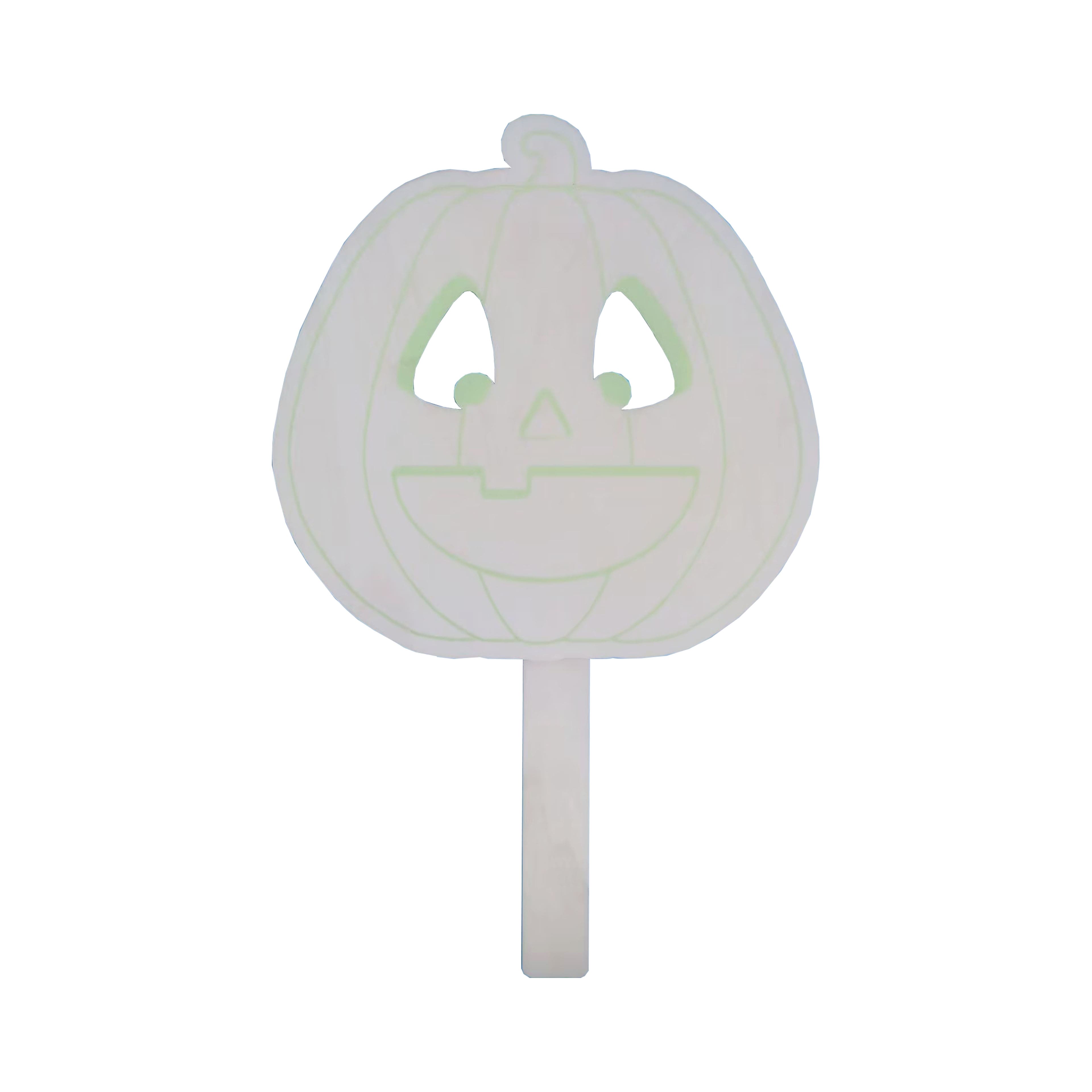 12.5&#x22; Pumpkin Wood Mask by Creatology&#x2122;