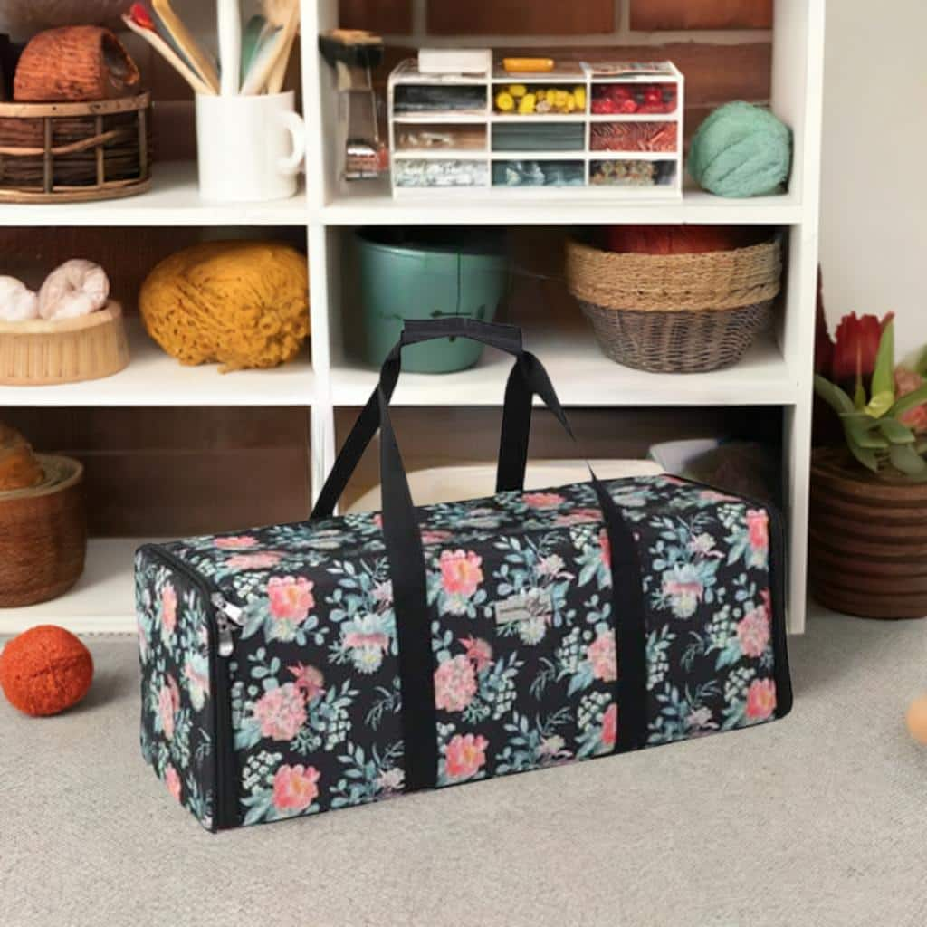 Everything Mary Floral Print Die-Cut Machine Carrying Case