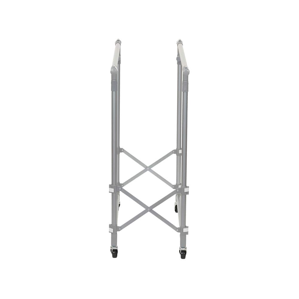Household Essentials 62" Folding Double Garment Rack with Wheels