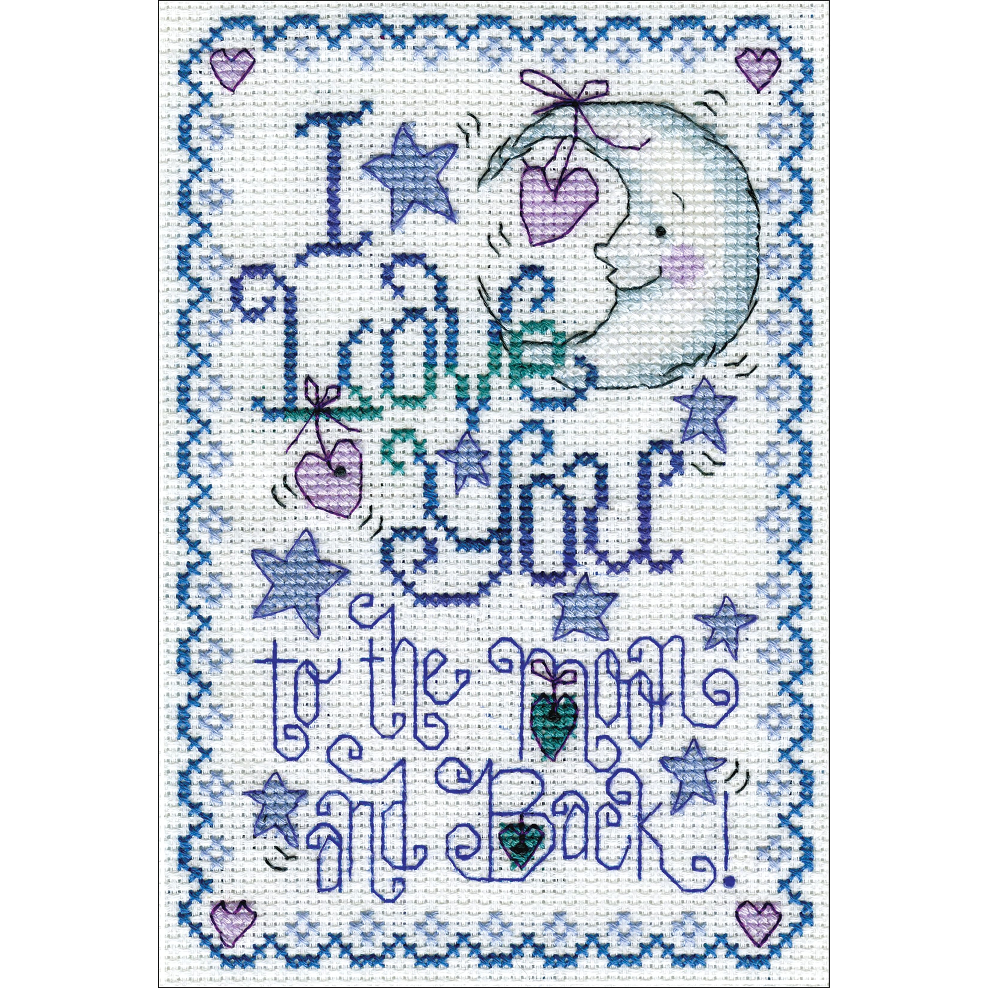 Design Works&#x2122; To The Moon Counted Cross Stitch Kit