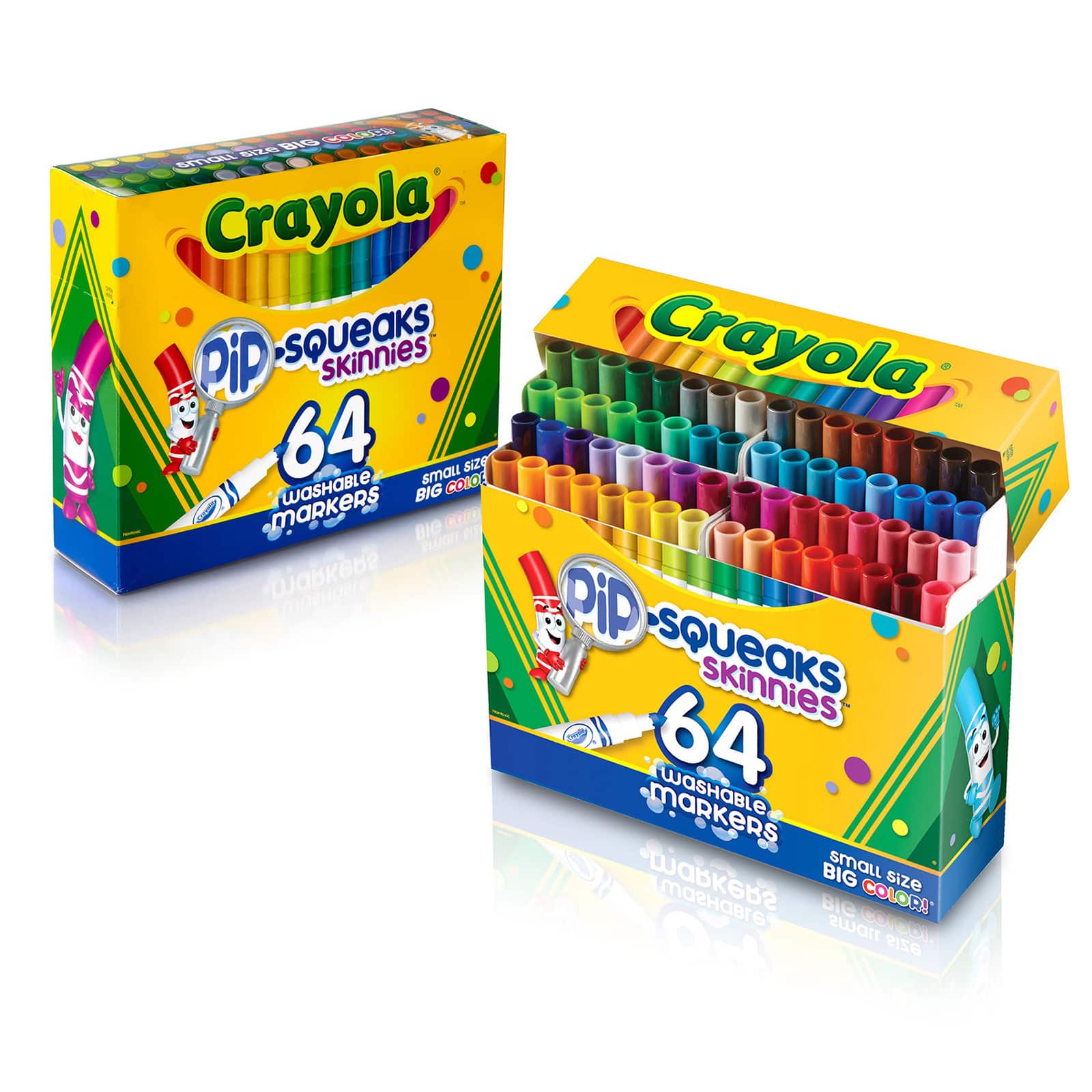 Crayola® Washable Pip-Squeaks Skinnies Markers, 64ct.