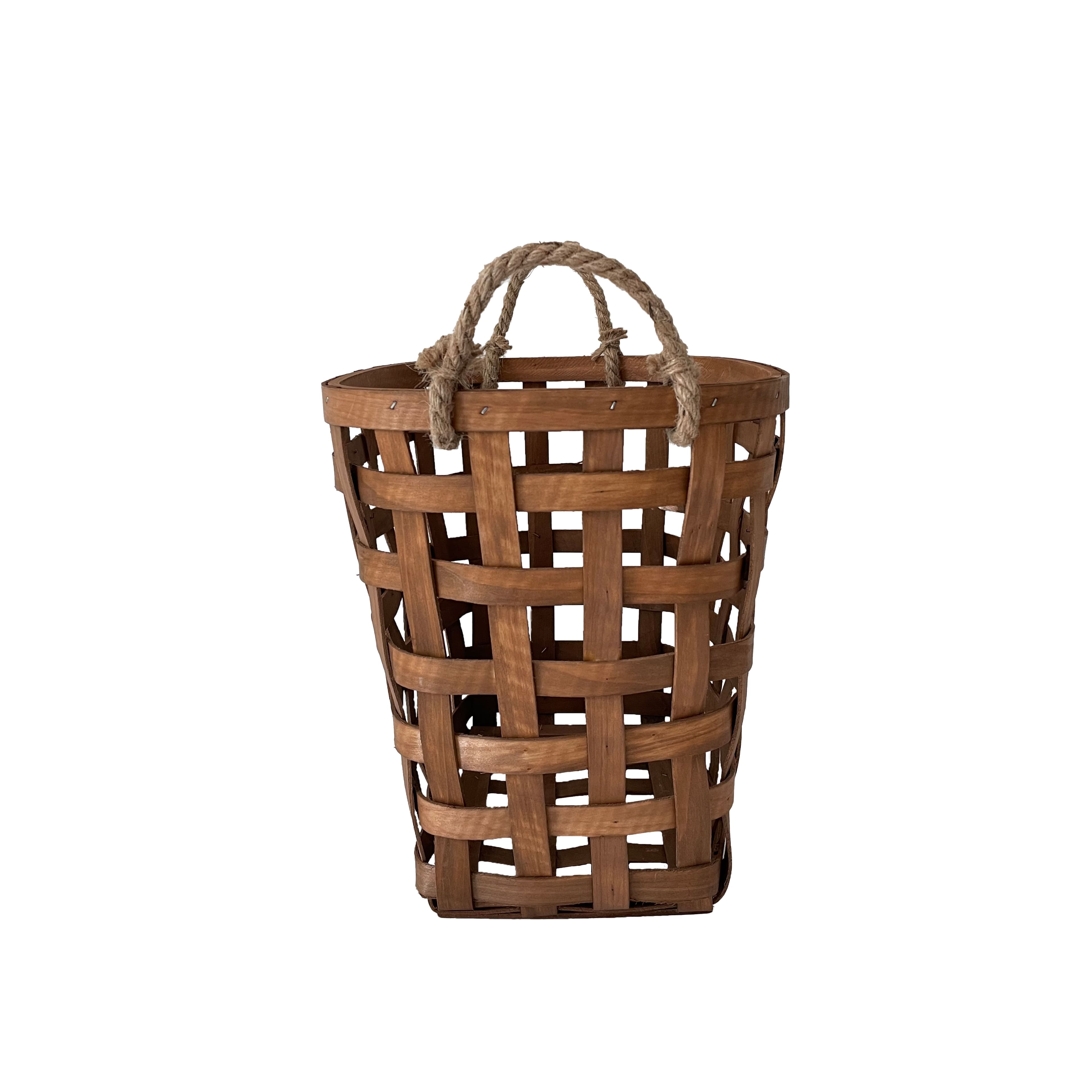 13.5&#x22; Brown Chipwood Basket with Rope Handles by Ashland&#xAE;