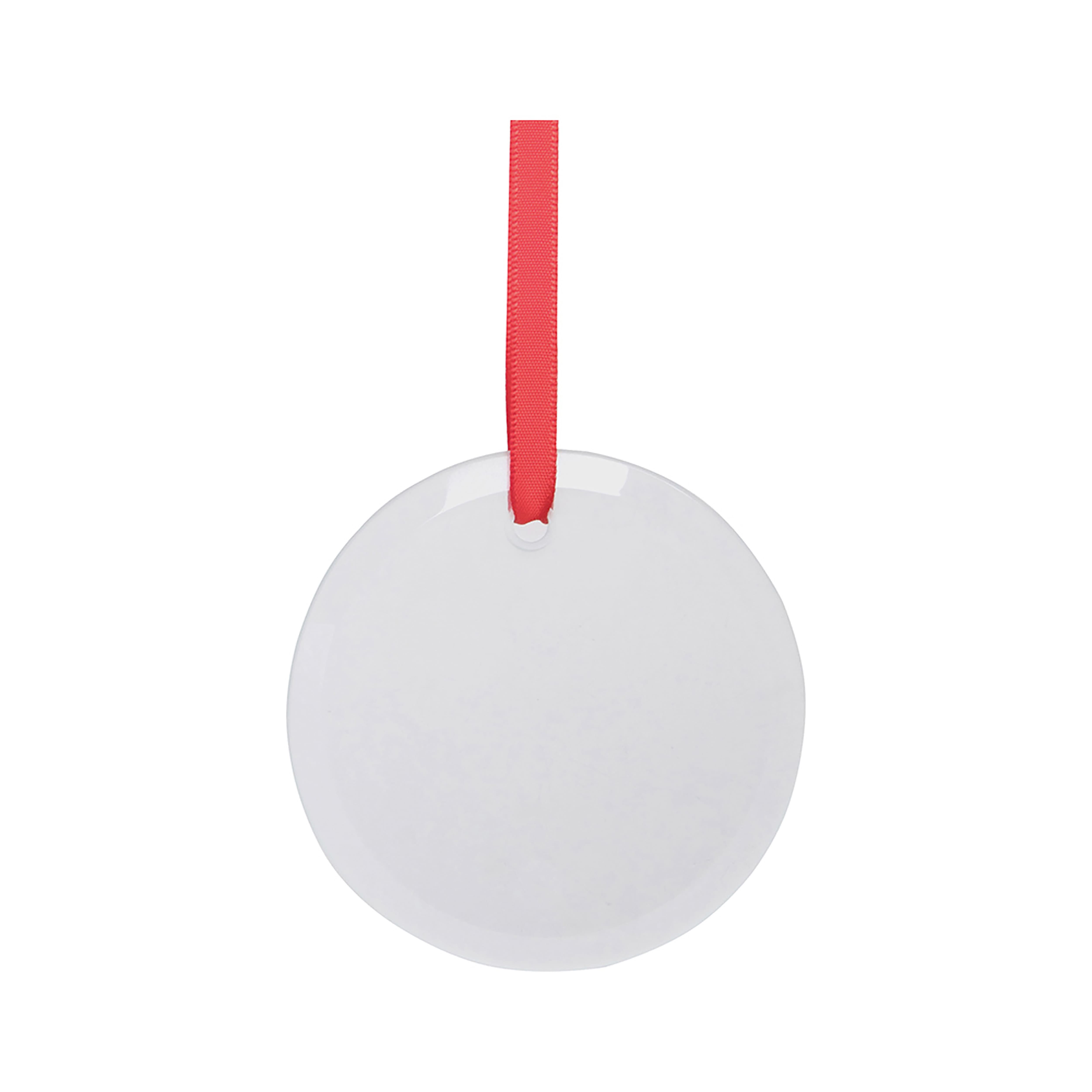 Craft Express 3" Clear Glass Sublimation Ornaments, 25ct.