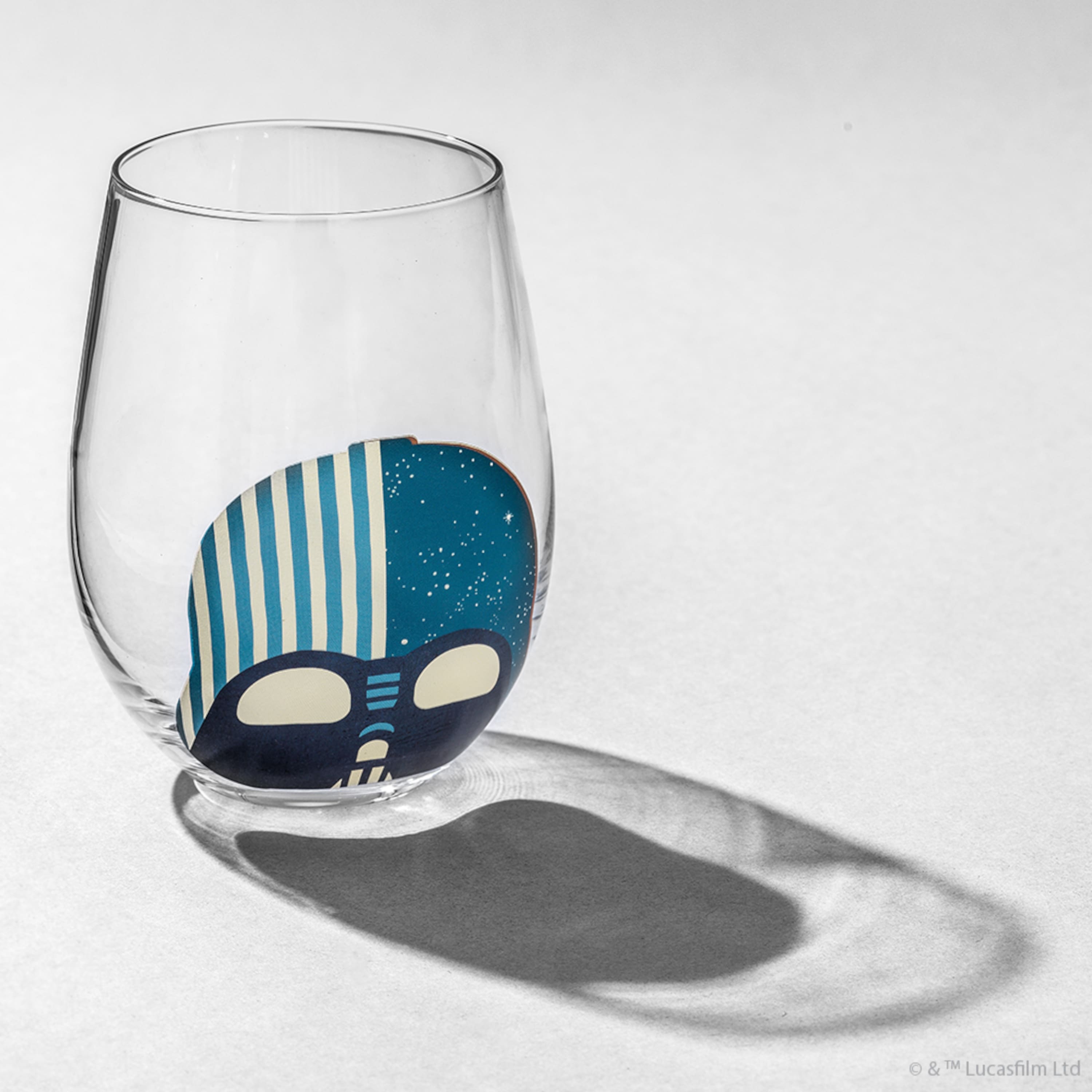 This is the Way Star Wars Themed Wine Glass with Mandolorian Bounty Hunter  Din Djarin during the Fallen Galactic Empire 
