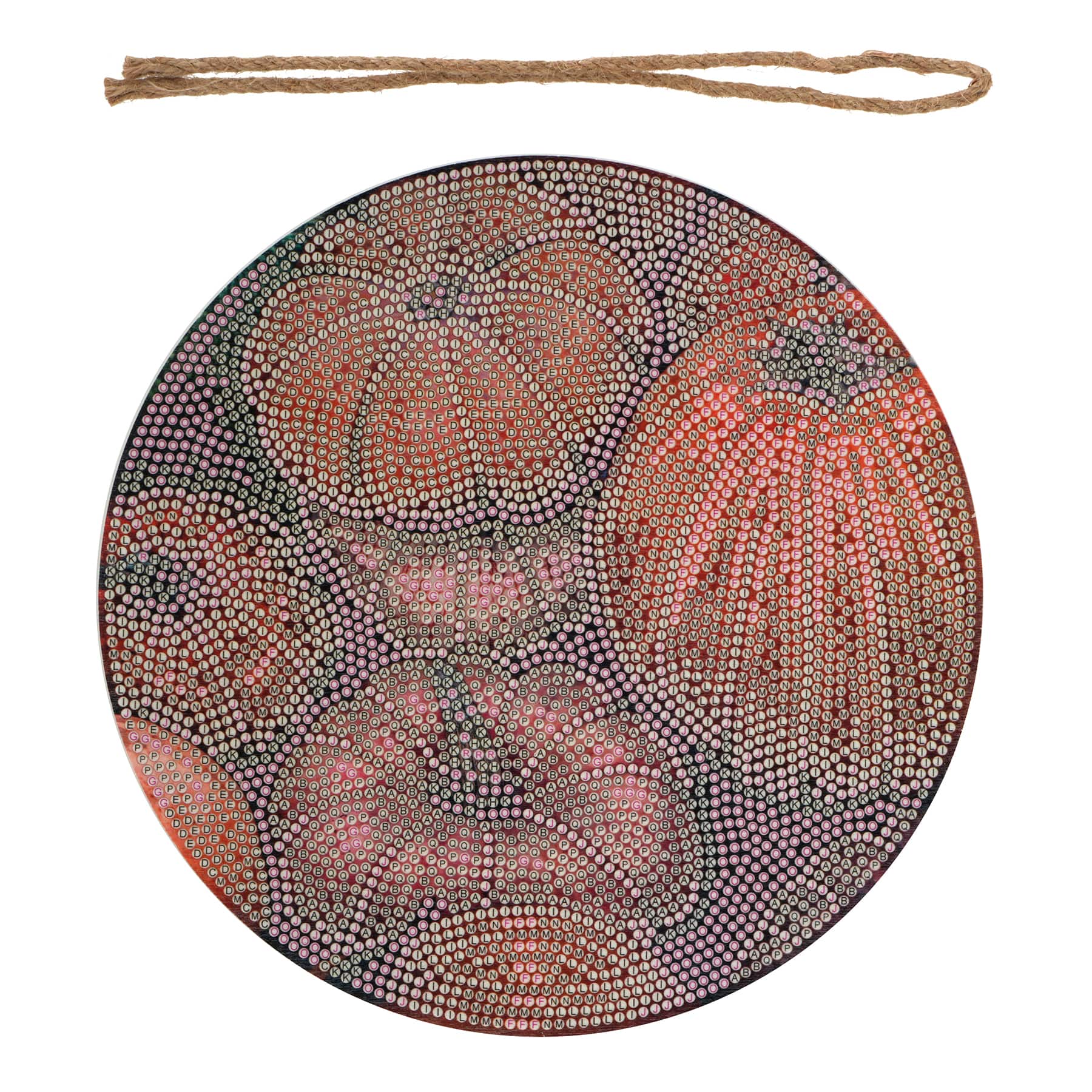 8" Pumpkins Round Wood Plaque Diamond Art Kit by Make Market®