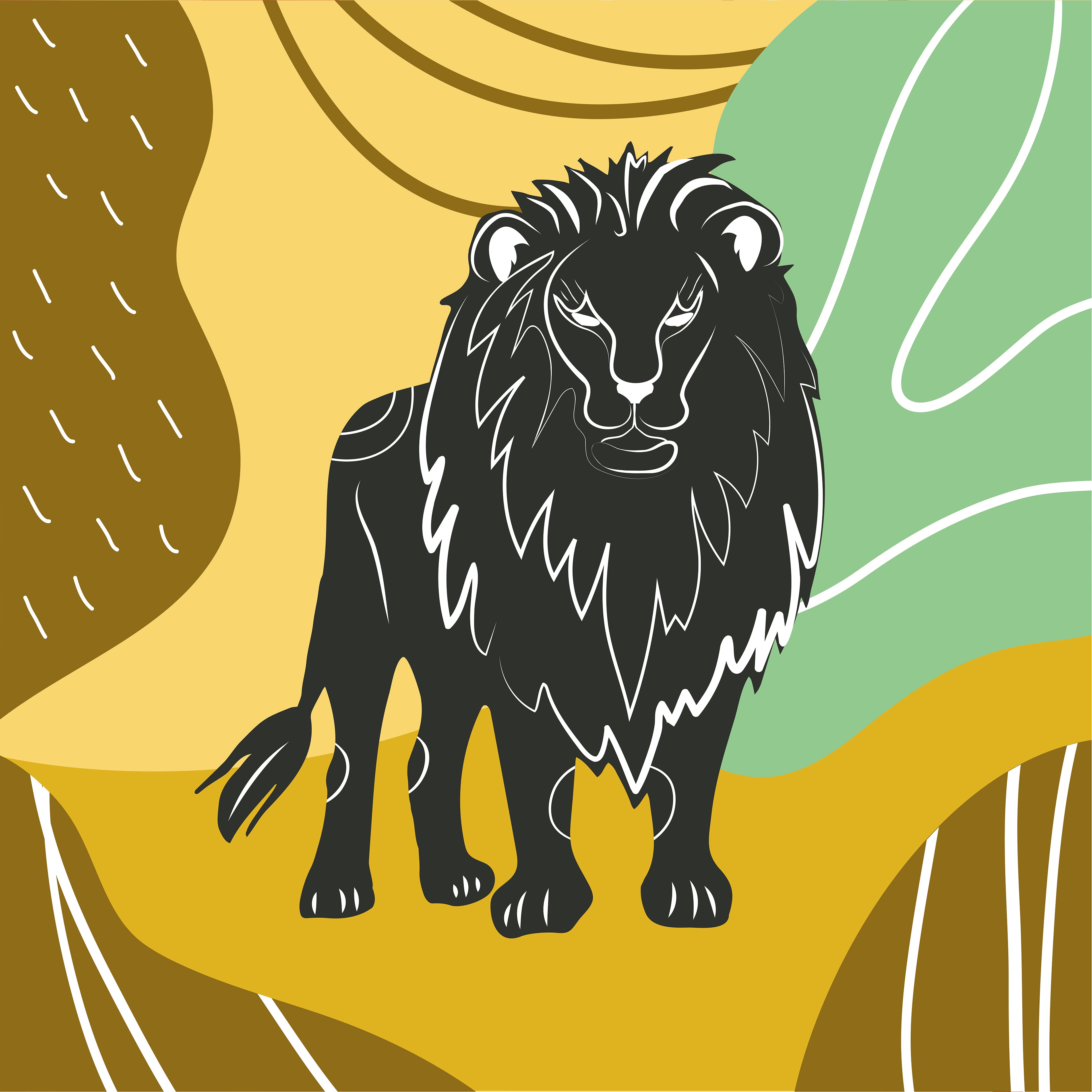 Trousse de peinture sur toile sur le thème des animaux sauvages de 10,1 cm x 10,1 cm