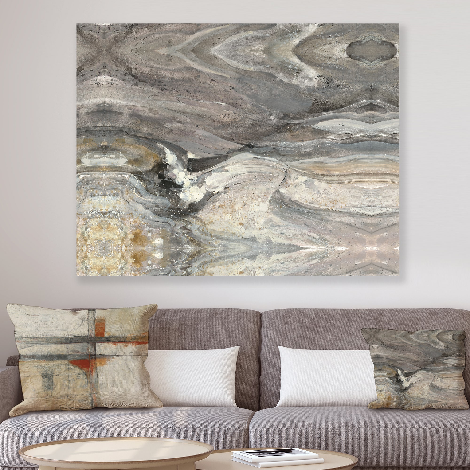 Designart - Natural earth tone - Modern &#x26; Contemporary Premium Canvas Wall Art