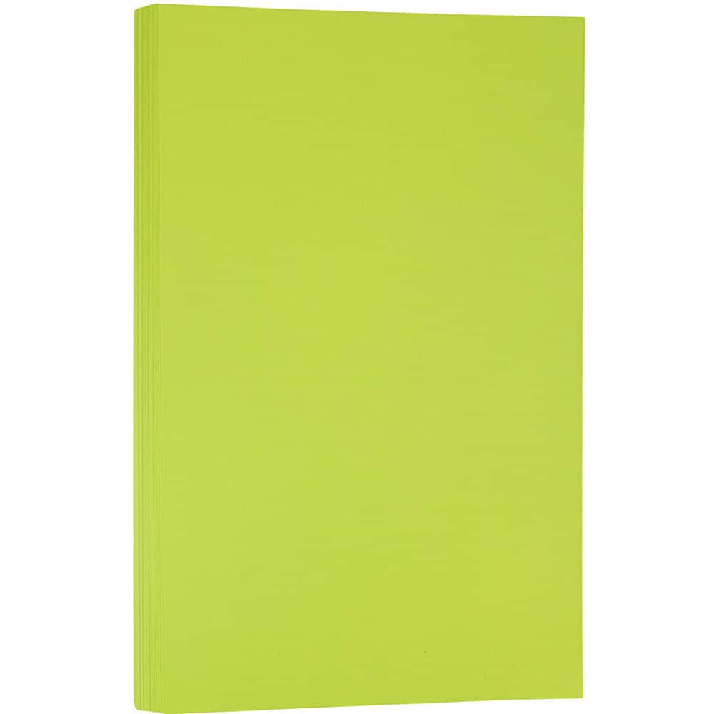 JAM Paper Ultra Bright Hue 8.5" x 14" 24lb. Recycled Colored Legal Paper, 100 Sheets