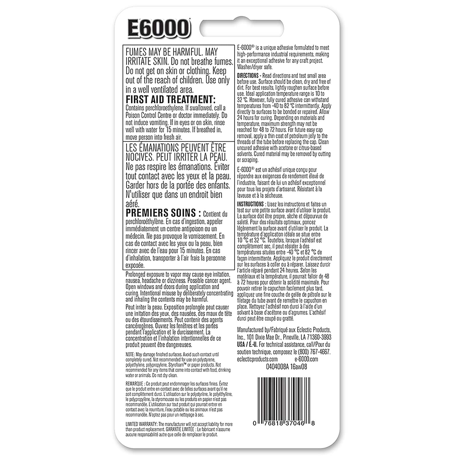 E6000® Craft, blanc