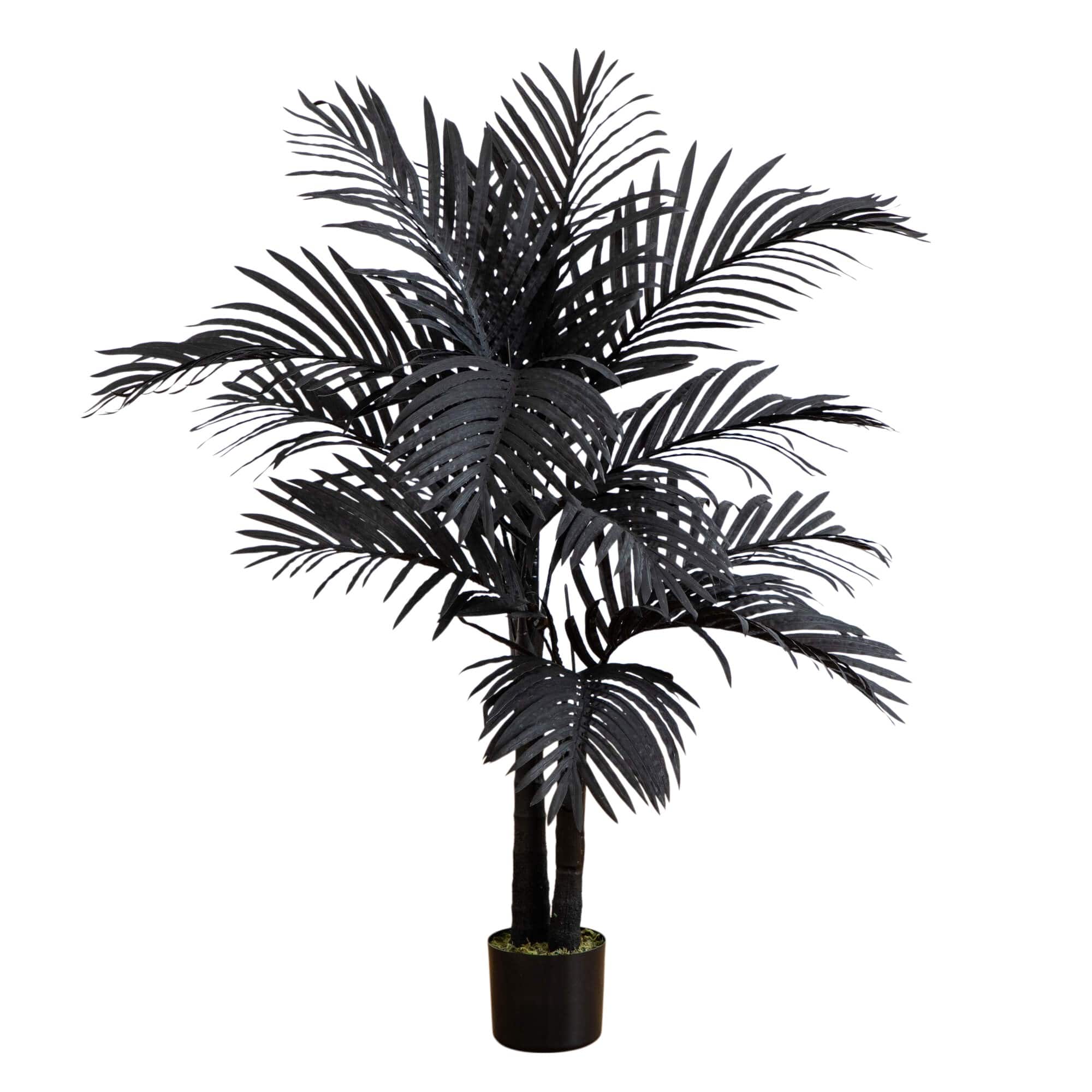 4ft. Artificial Halloween Black Golden Cane Tree