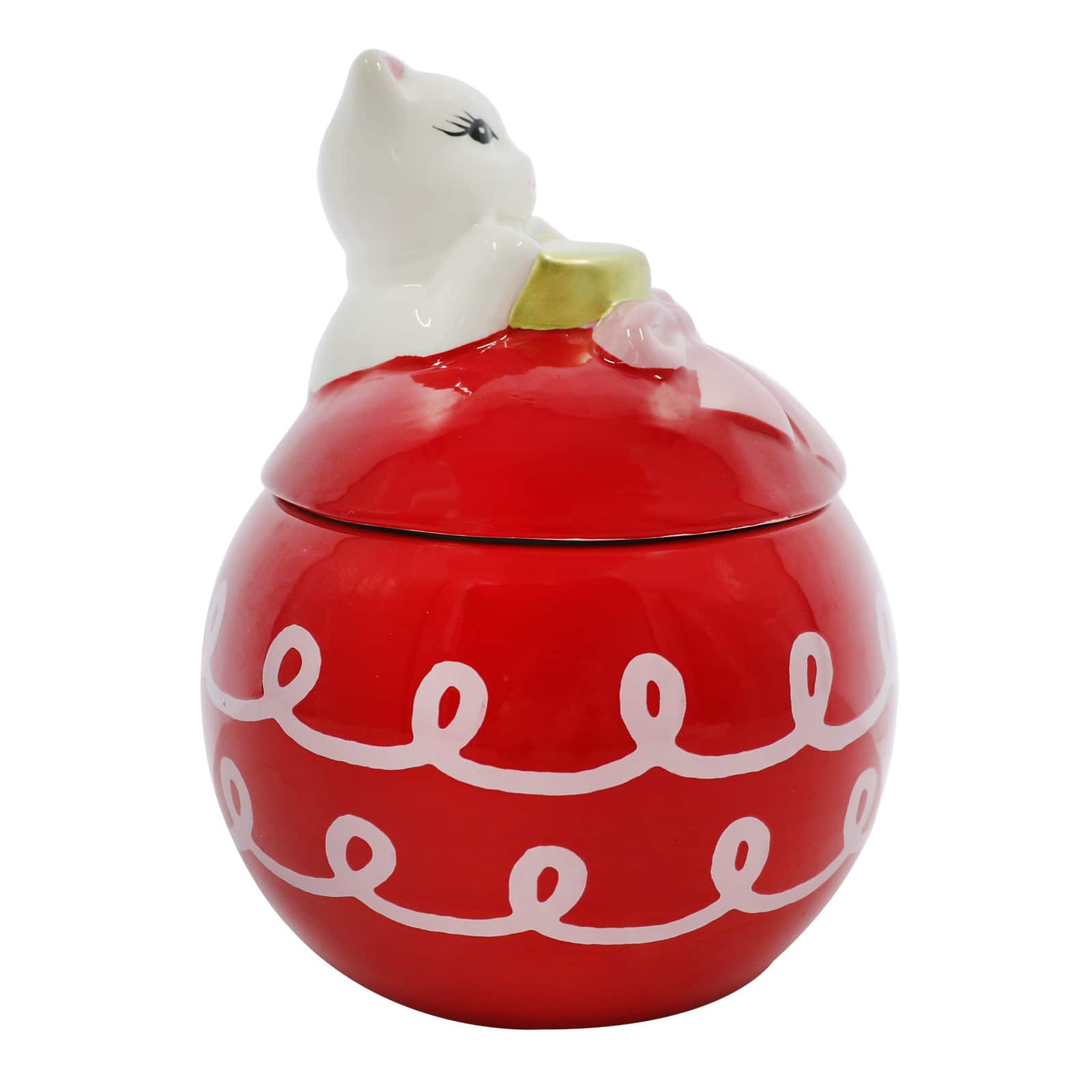 6.25&#x22; Ornament Container with Cat Lid by Ashland&#xAE;