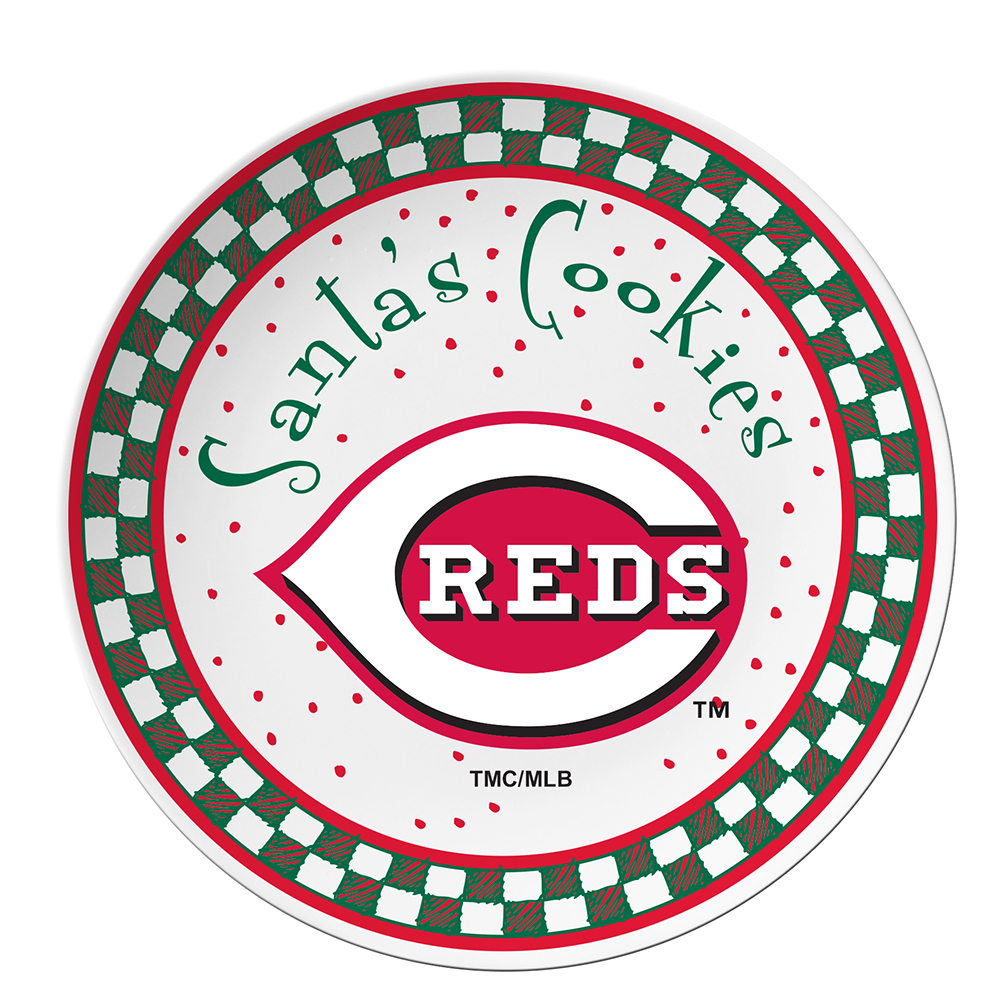 The Memory Company MLB 10" Ceramic Santa Cookie Plate
