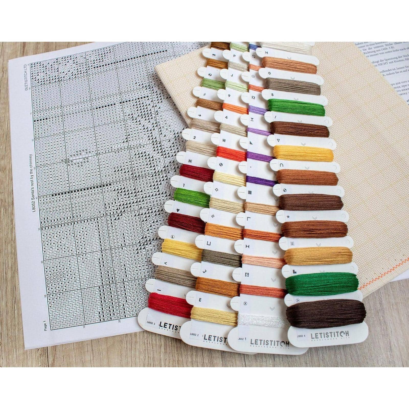 Letistitch Santa's Rest by the Chimney Counted Cross Stitch Kit