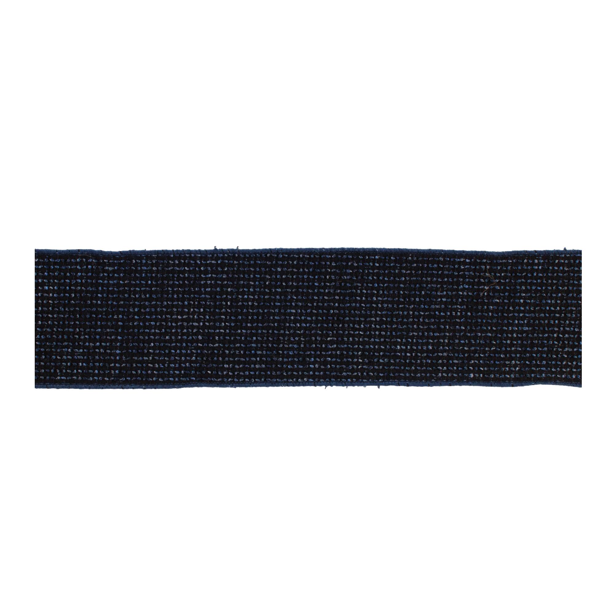 4" x 5yd. Navy Blue Woven Wired Ribbon, 2ct.